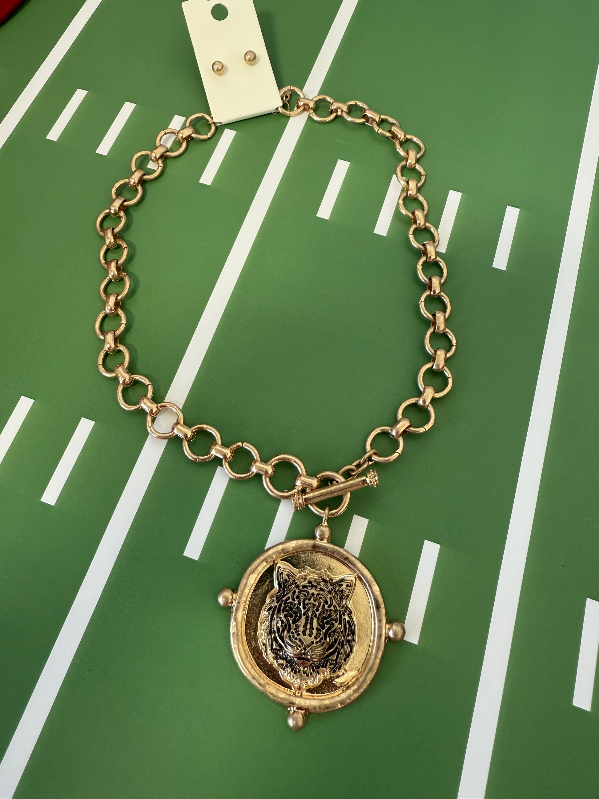 Easy Tiger Medallion Necklace