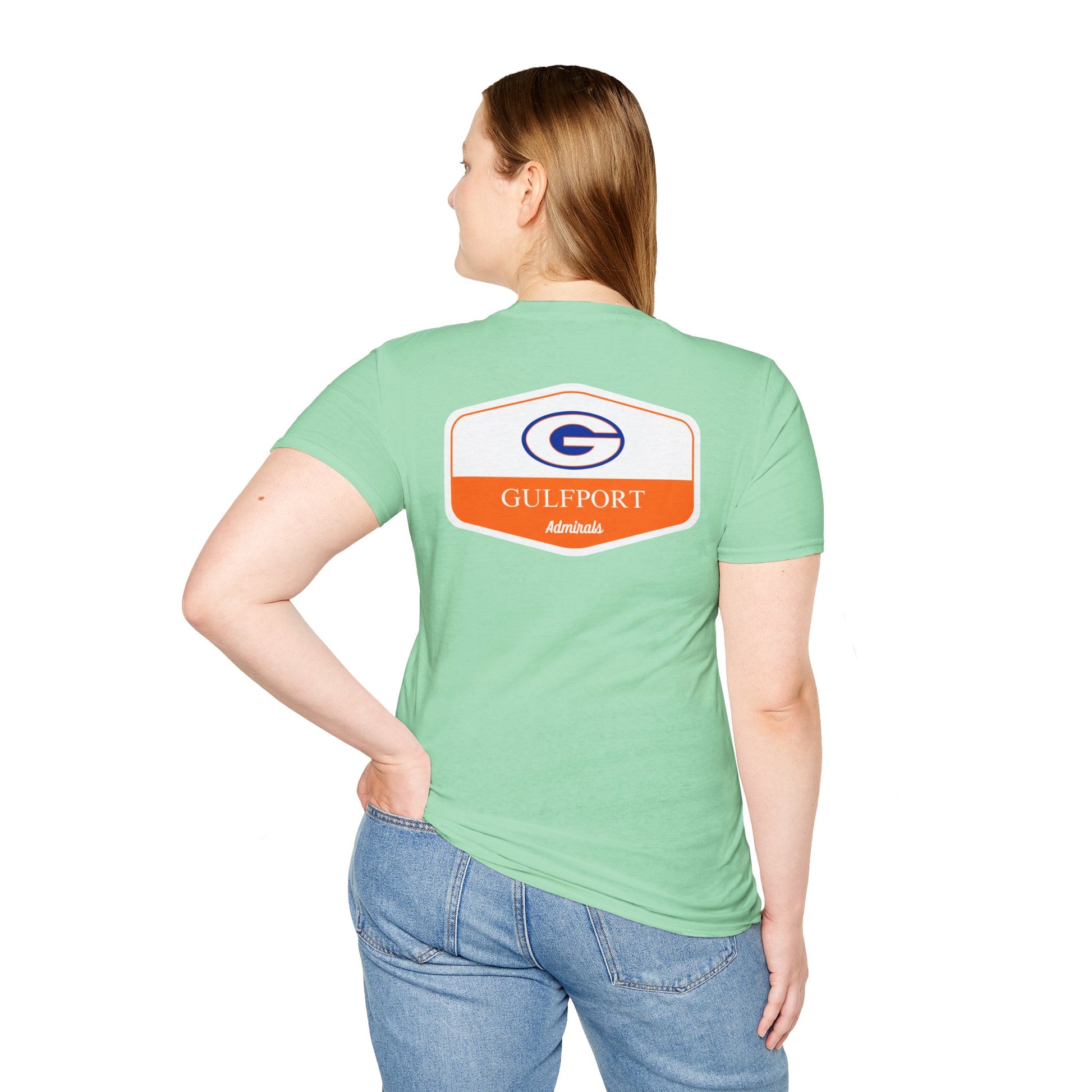 Gulfport Admirals Rounded Shield Unisex T-Shirt