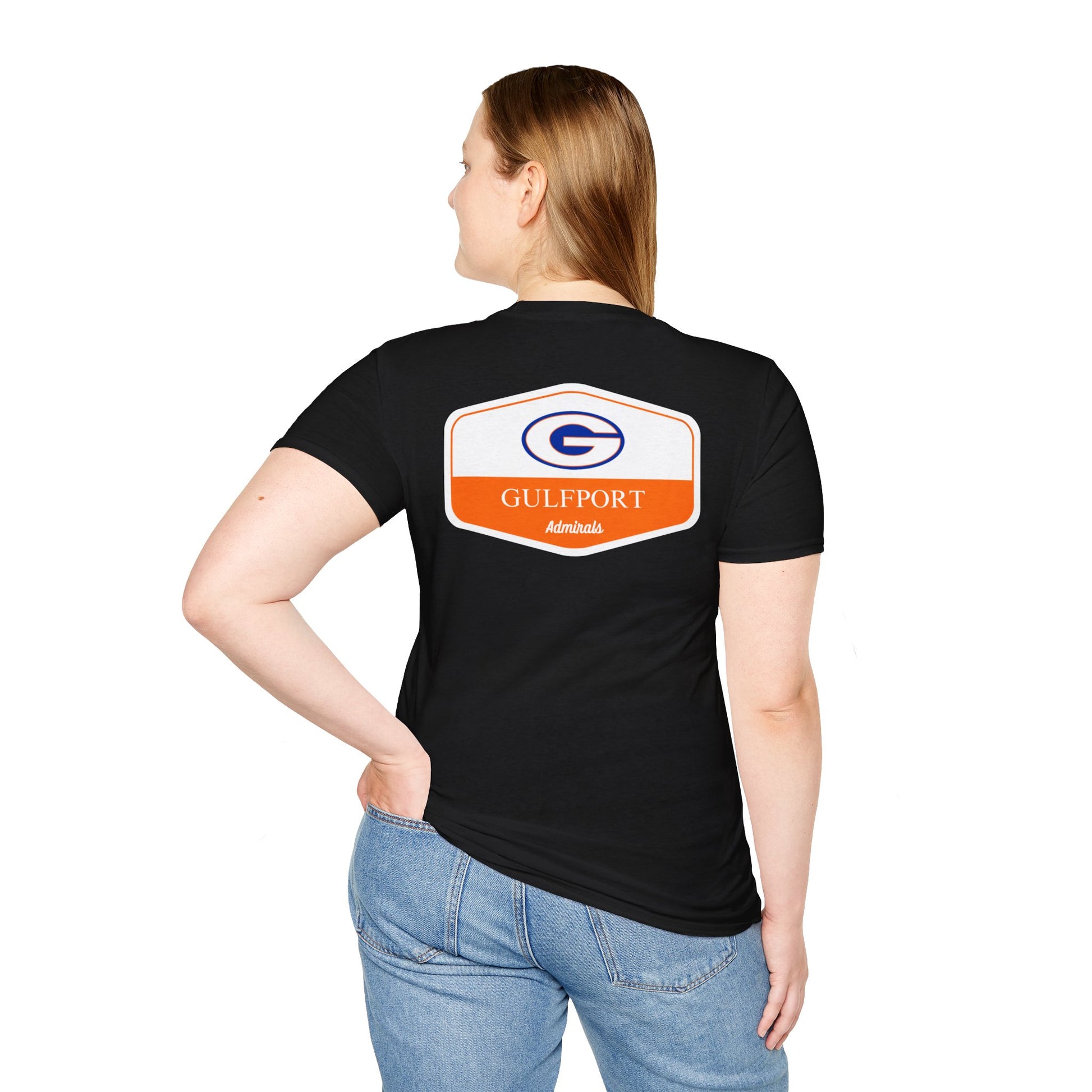 Gulfport Admirals Rounded Shield Unisex T-Shirt