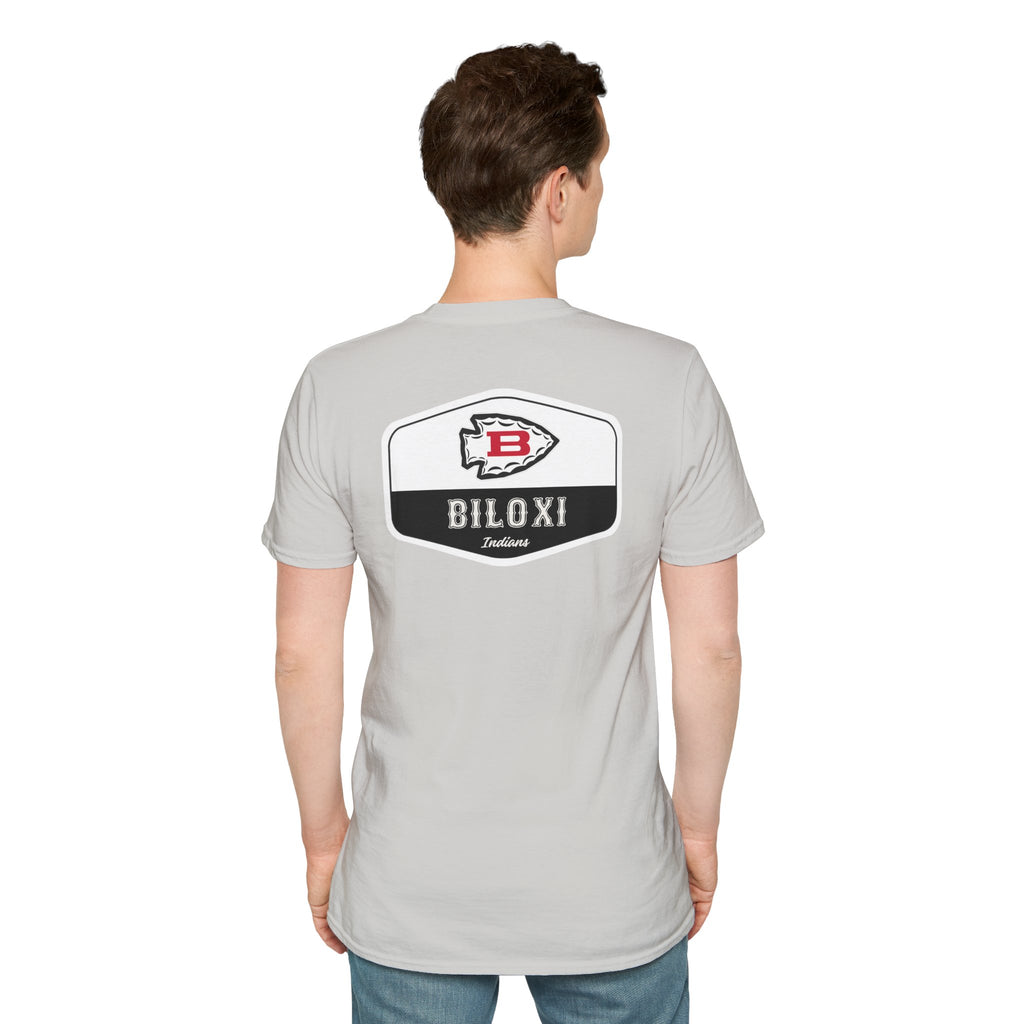 Biloxi Indians Rounded Shield Unisex T-Shirt