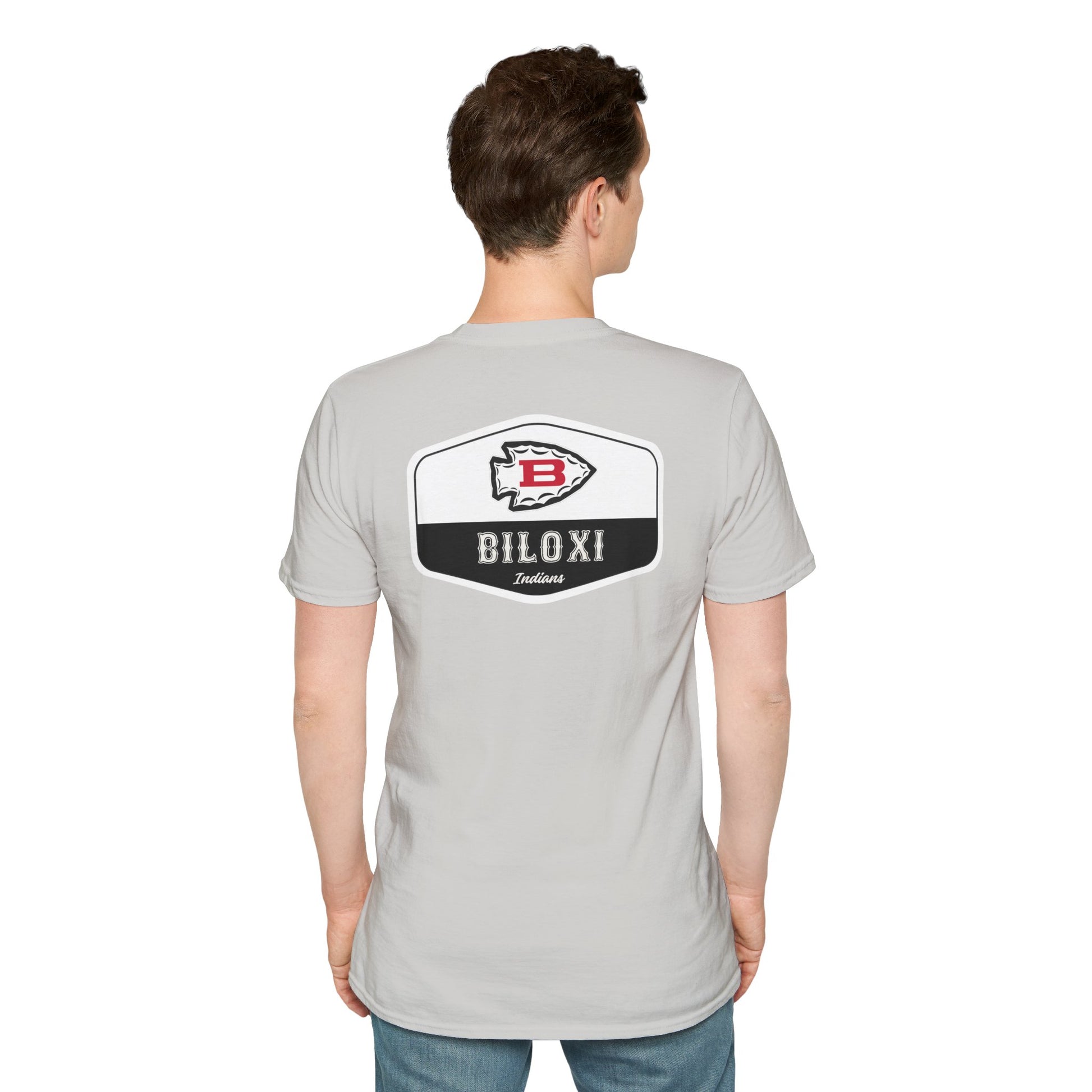 Biloxi Indians Rounded Shield Unisex T-Shirt