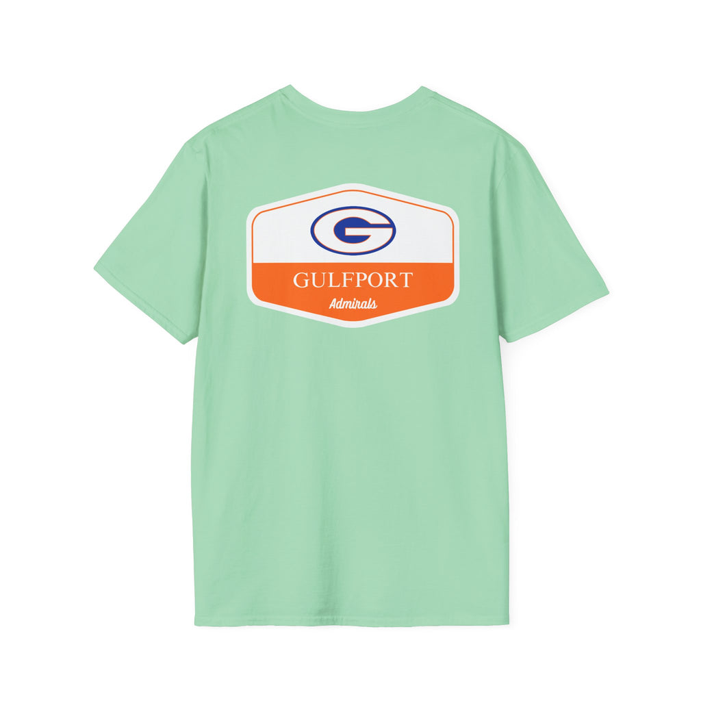 Gulfport Admirals Rounded Shield Unisex T-Shirt