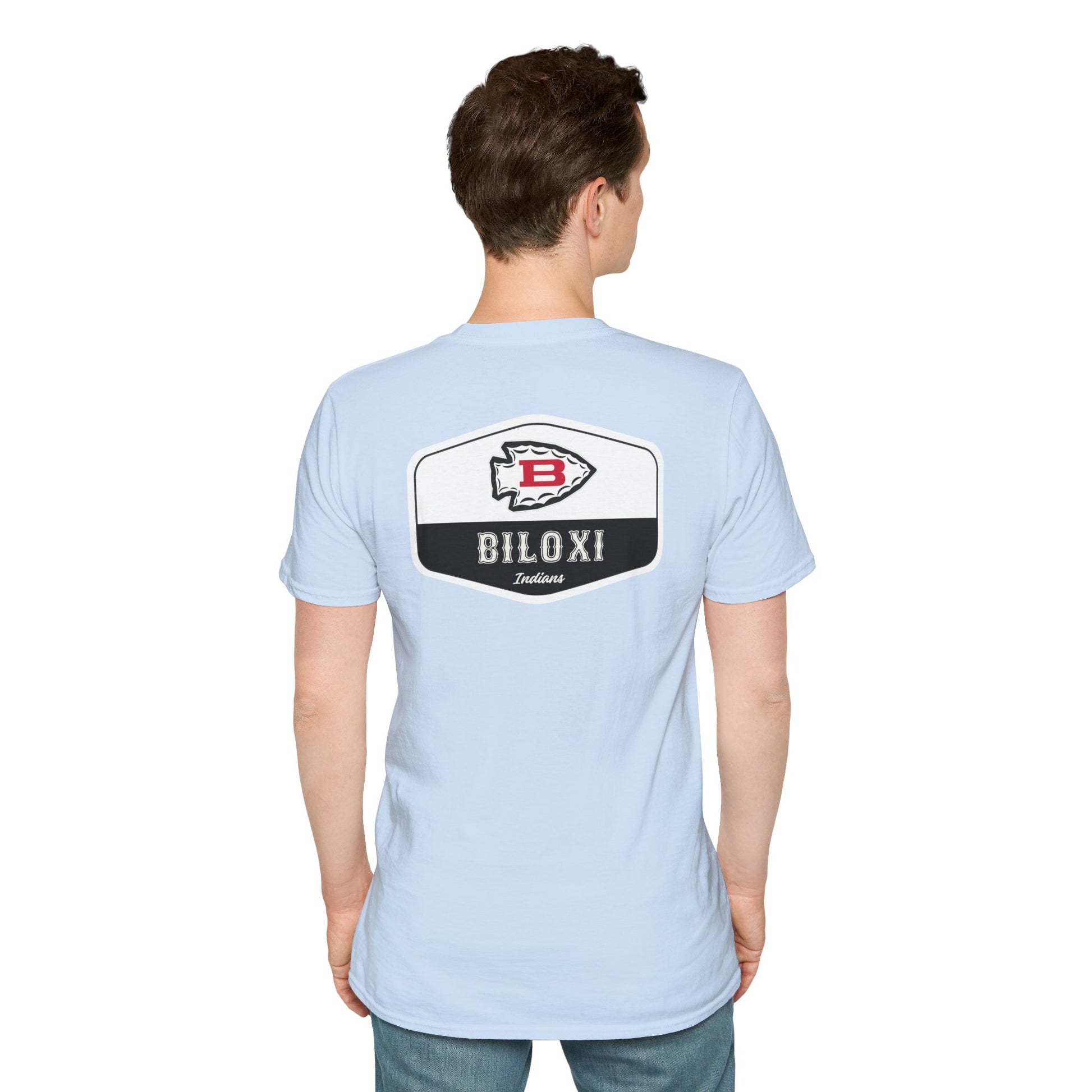 Biloxi Indians Rounded Shield Unisex T-Shirt