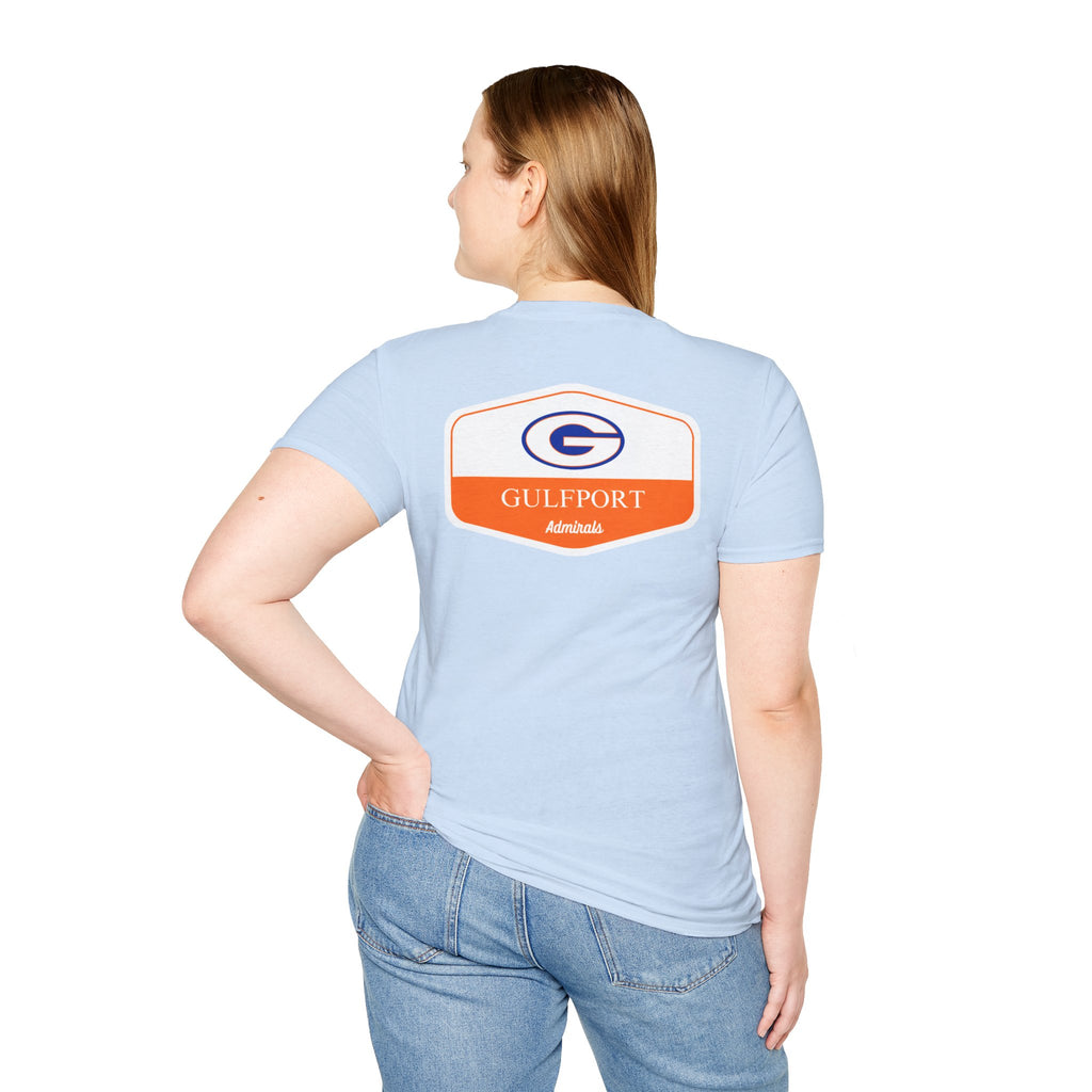 Gulfport Admirals Rounded Shield Unisex T-Shirt