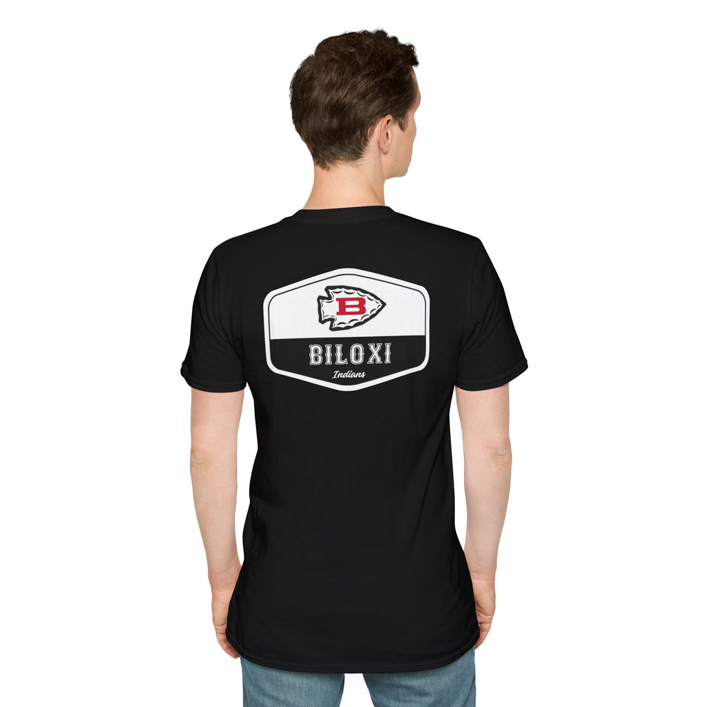 Biloxi Indians Rounded Shield Unisex T-Shirt