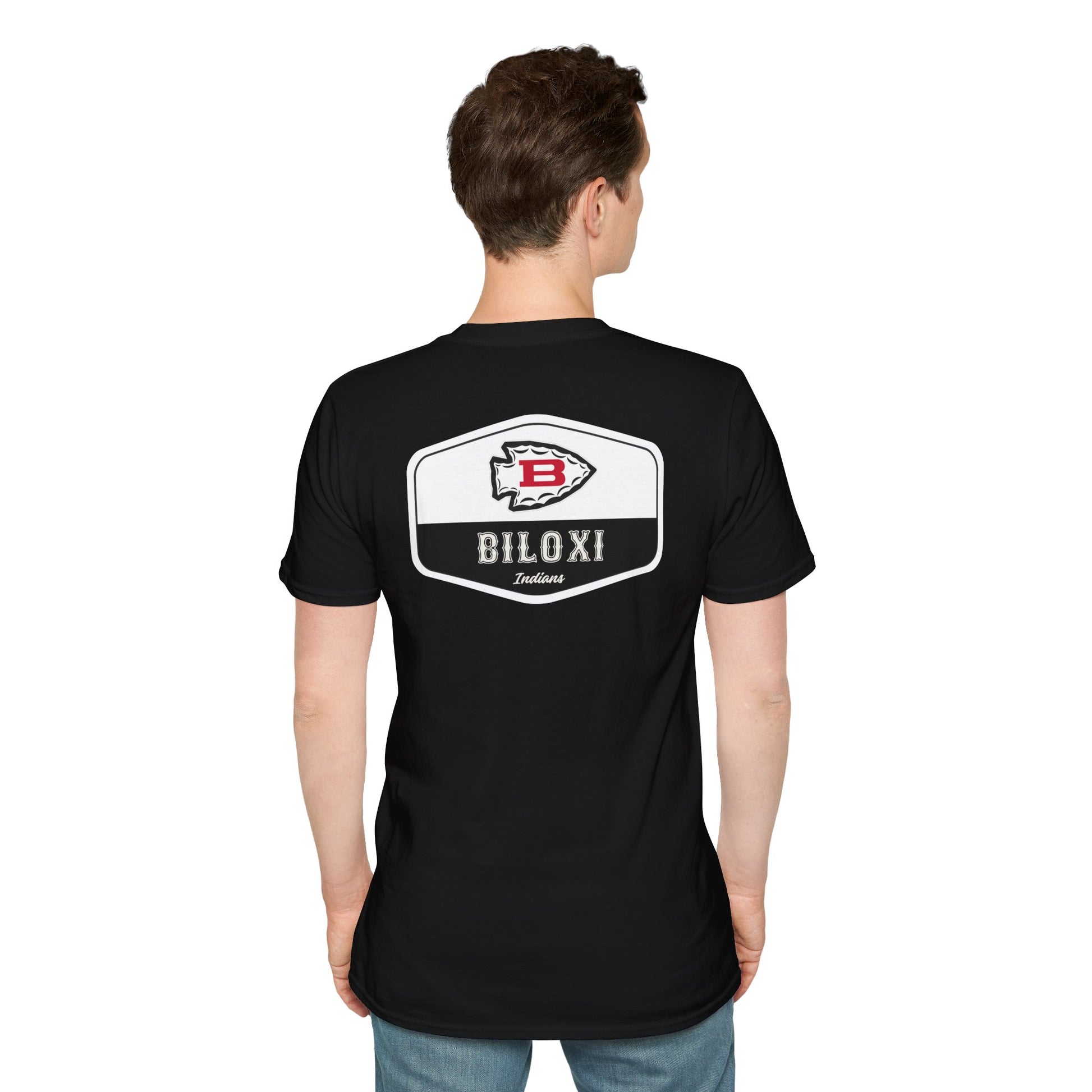 Biloxi Indians Rounded Shield Unisex T-Shirt