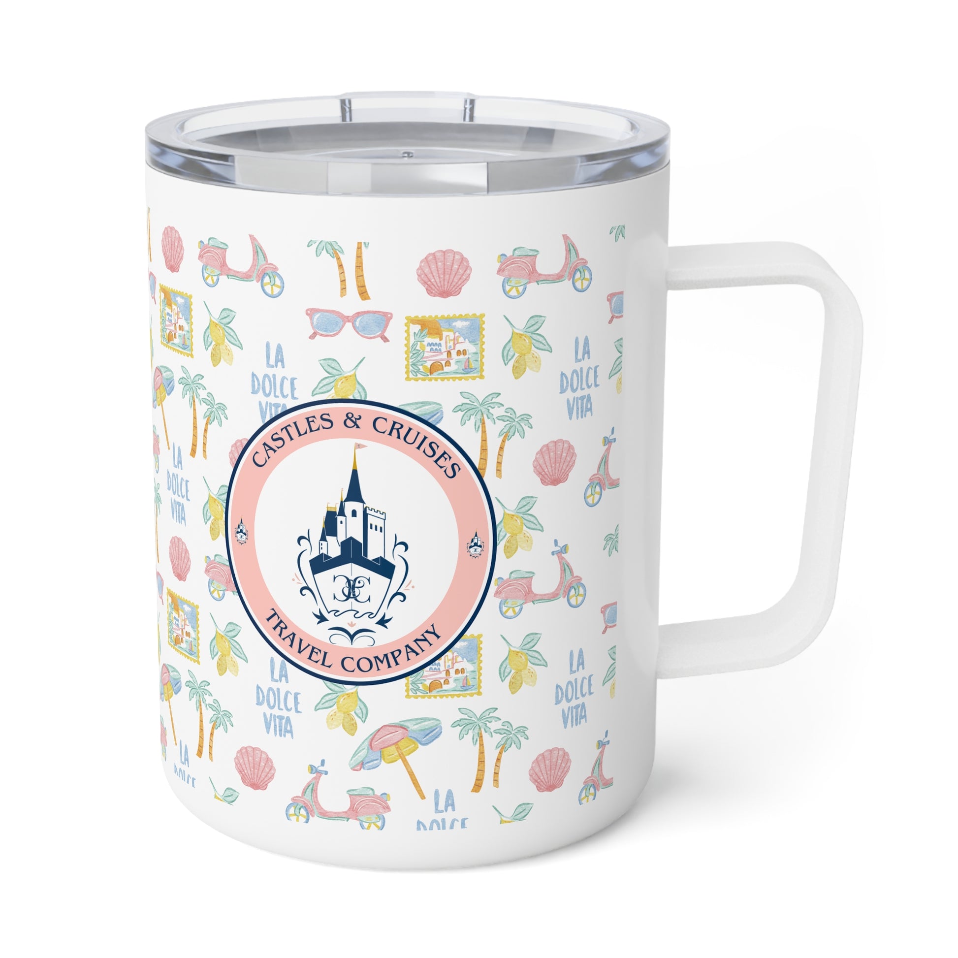 Castles and Cruises Insulated Coffee Mug, 10oz