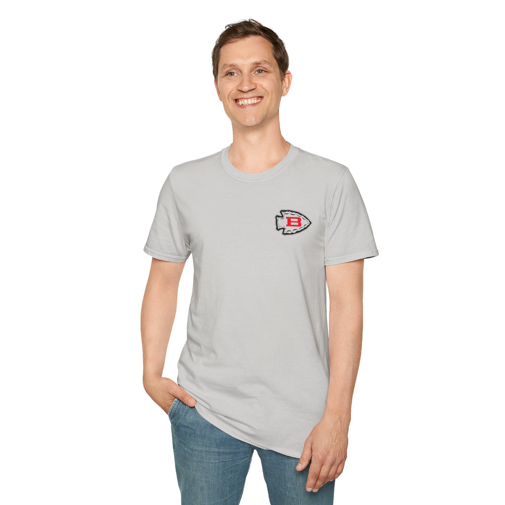 Biloxi Indians Rounded Shield Unisex T-Shirt