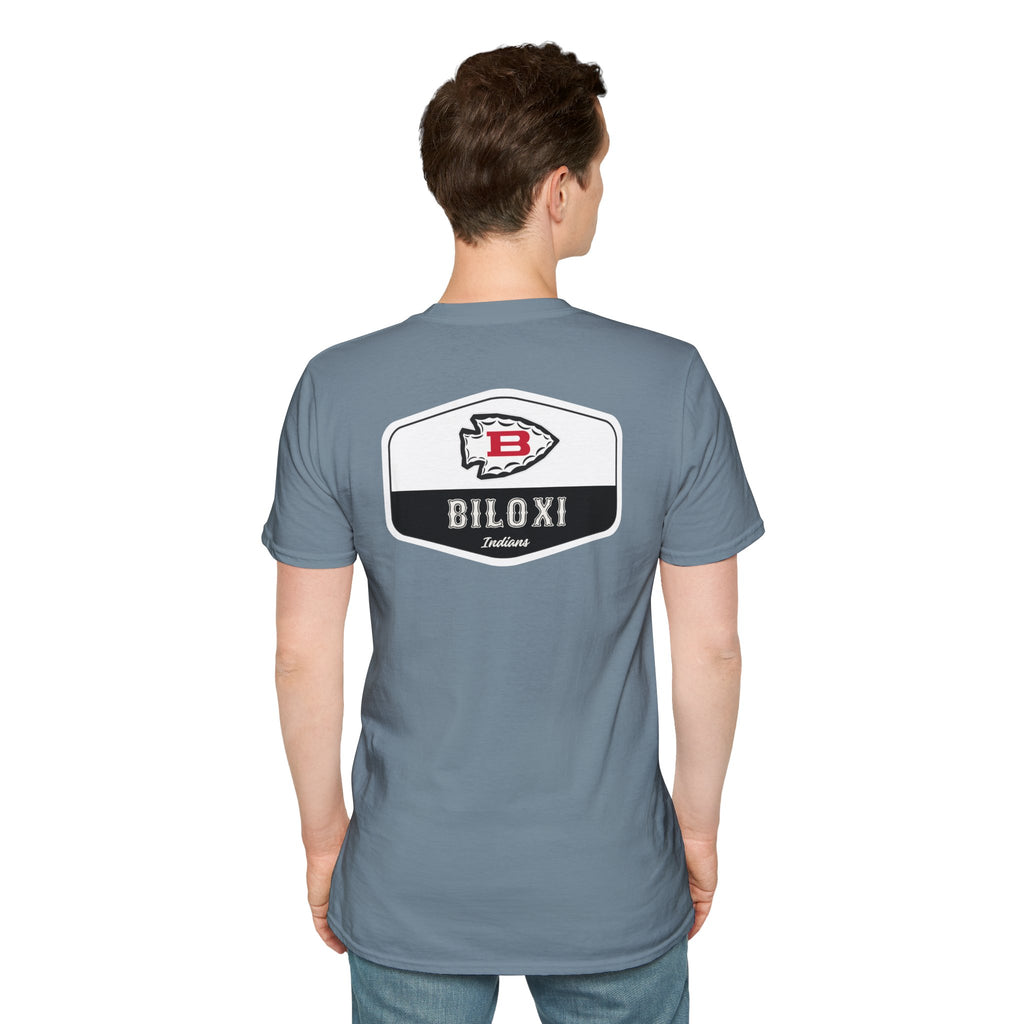 Biloxi Indians Rounded Shield Unisex T-Shirt