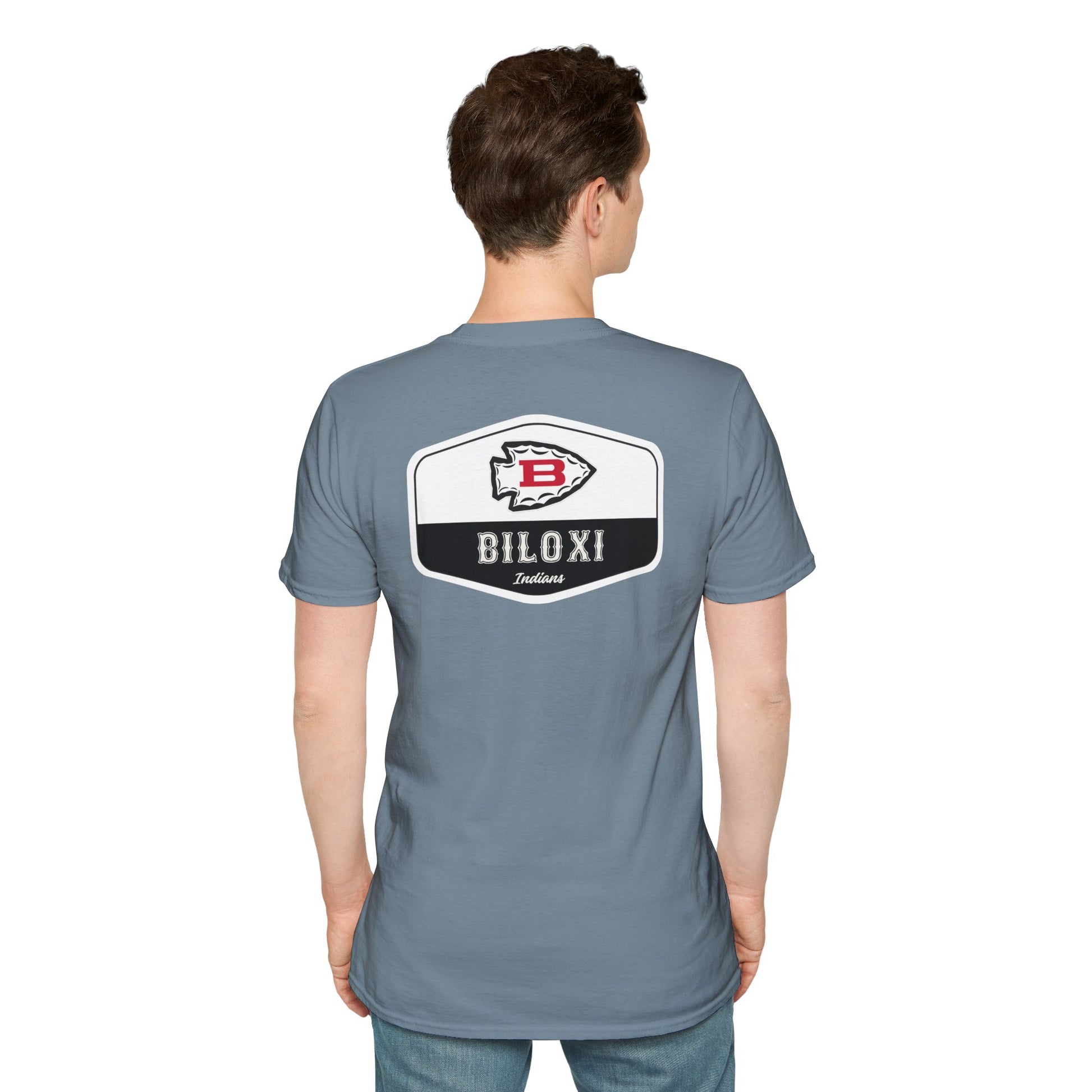 Biloxi Indians Rounded Shield Unisex T-Shirt