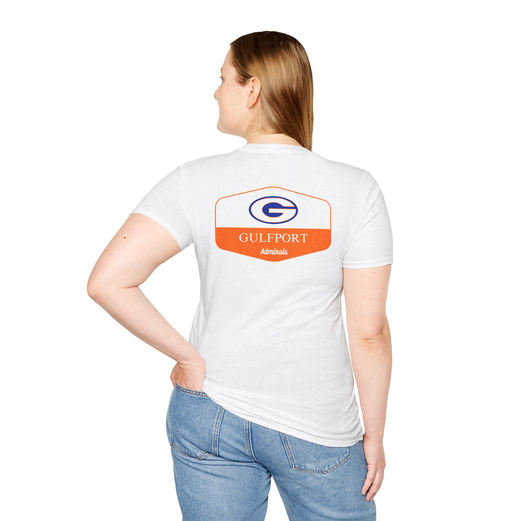 Gulfport Admirals Rounded Shield Unisex T-Shirt