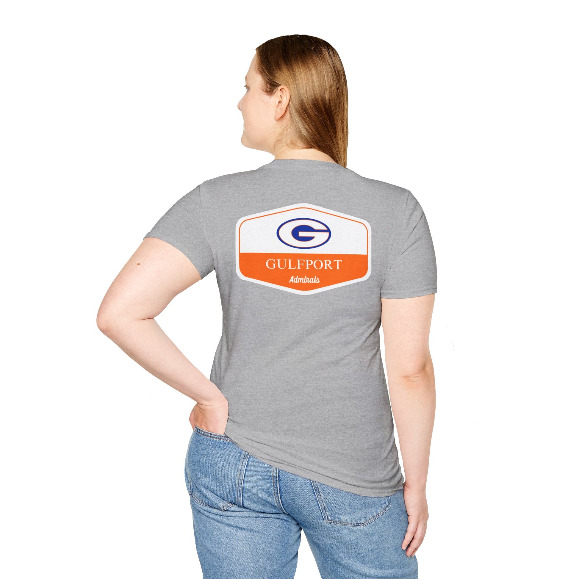 Gulfport Admirals Rounded Shield Unisex T-Shirt