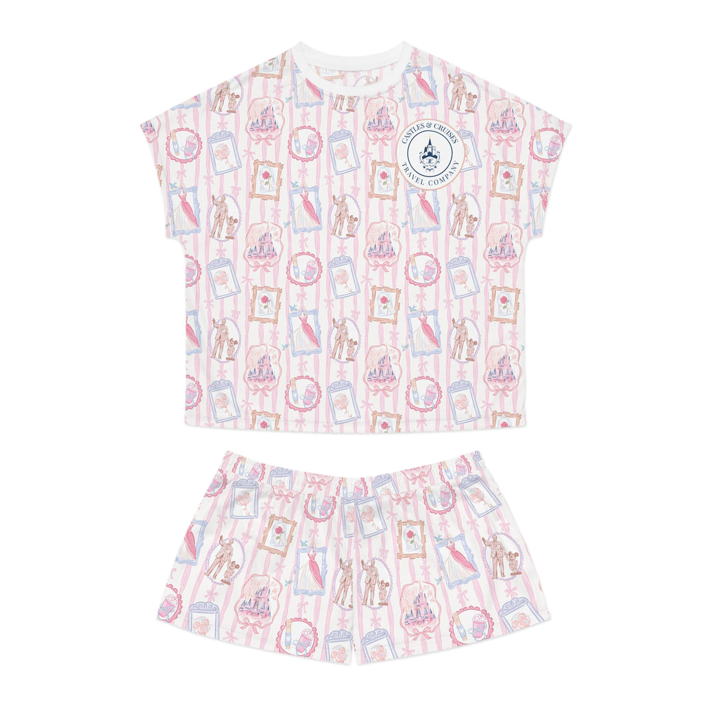 Castles and Cruises Women's Short Pajama Set (AOP)