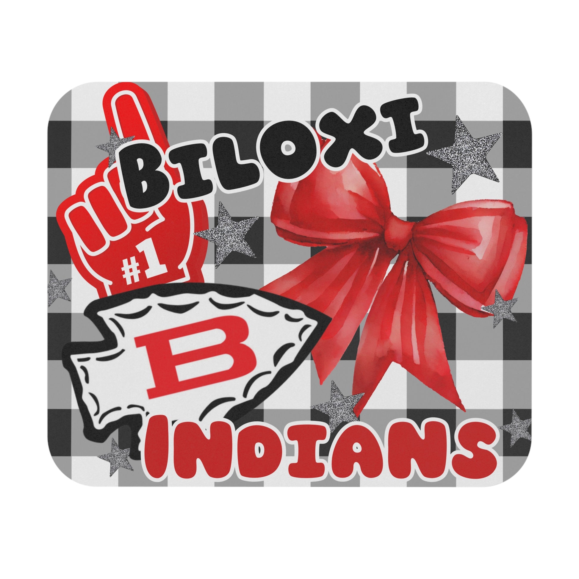 Biloxi Check and Cheer Mousepad