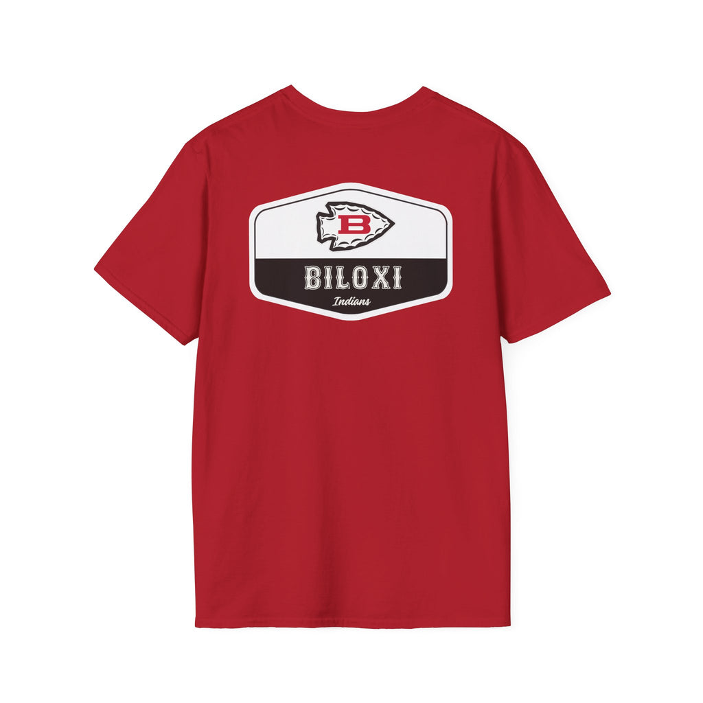 Biloxi Indians Rounded Shield Unisex T-Shirt
