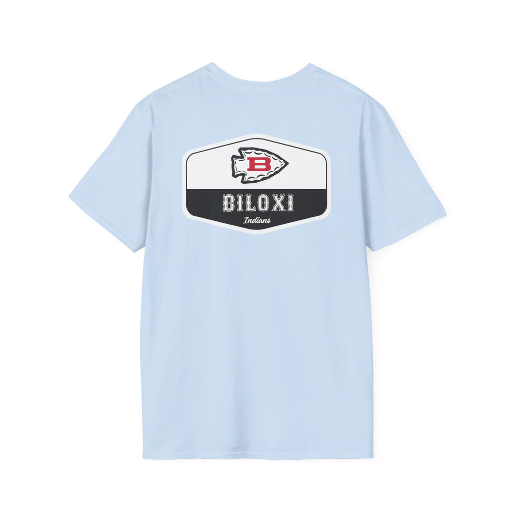 Biloxi Indians Rounded Shield Unisex T-Shirt