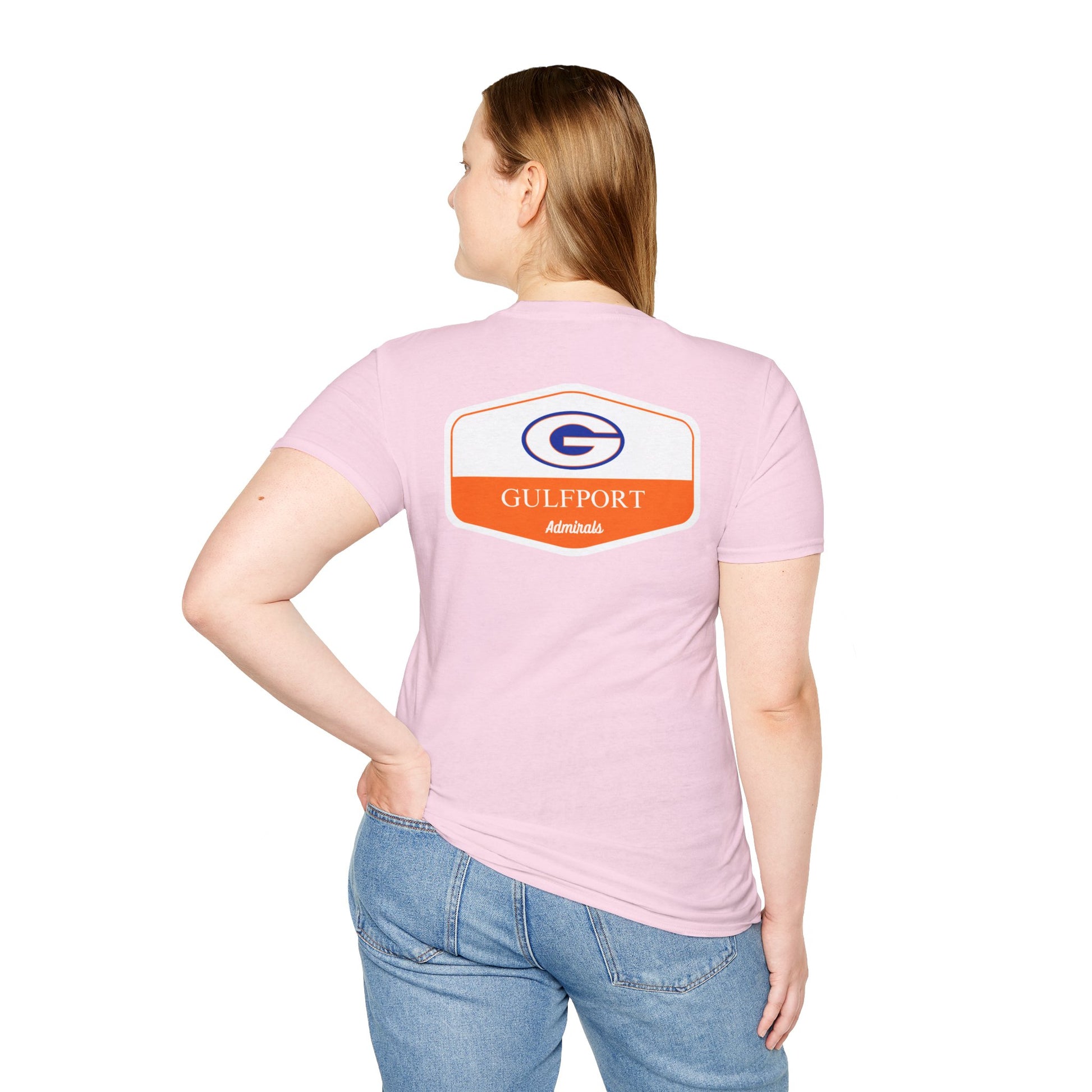 Gulfport Admirals Rounded Shield Unisex T-Shirt
