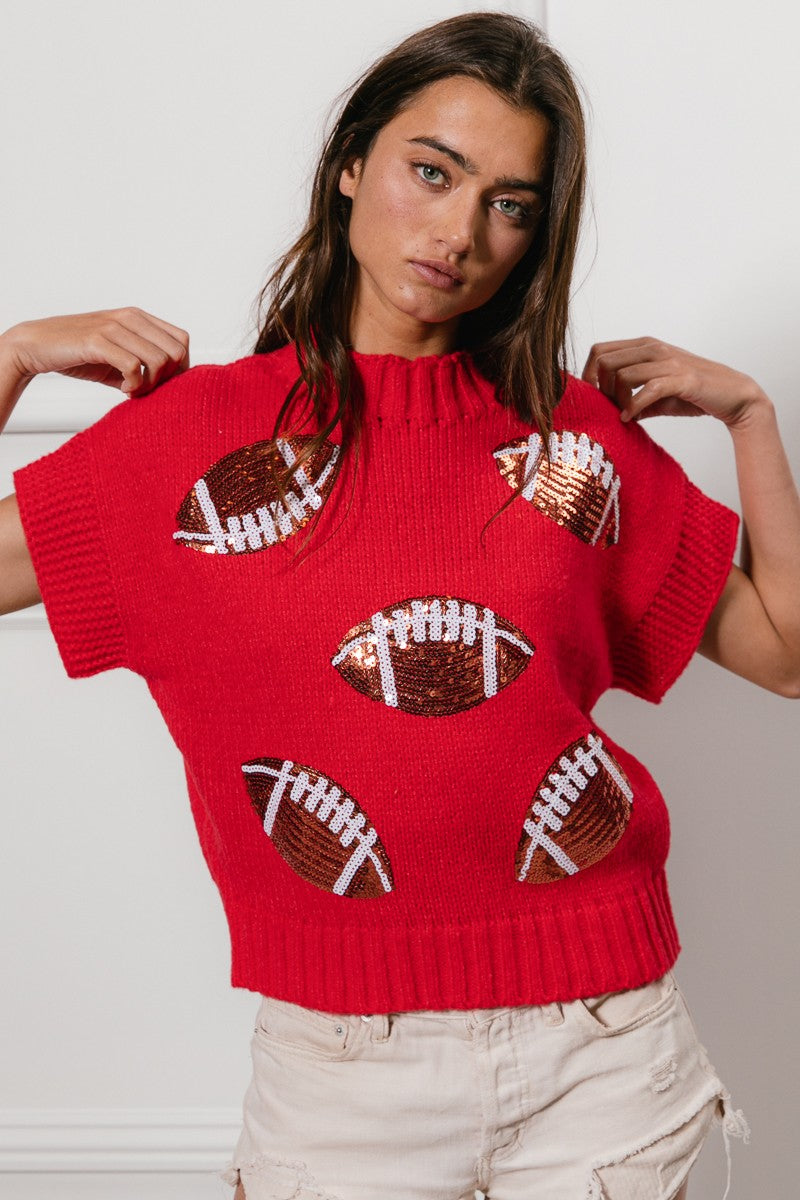 It's Gameday! Sequin Football Sweater