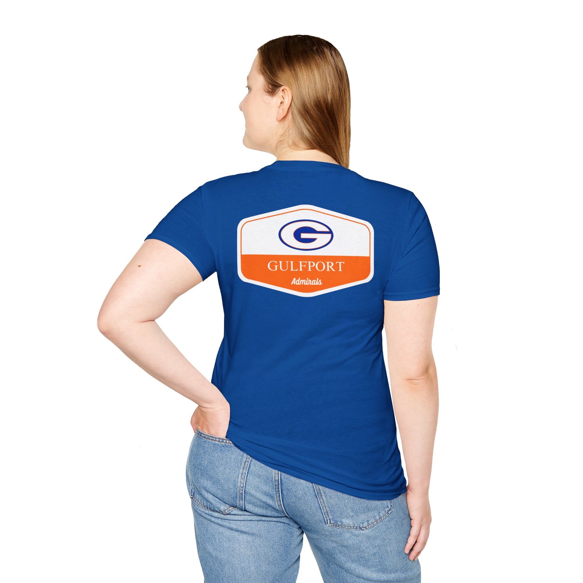 Gulfport Admirals Rounded Shield Unisex T-Shirt