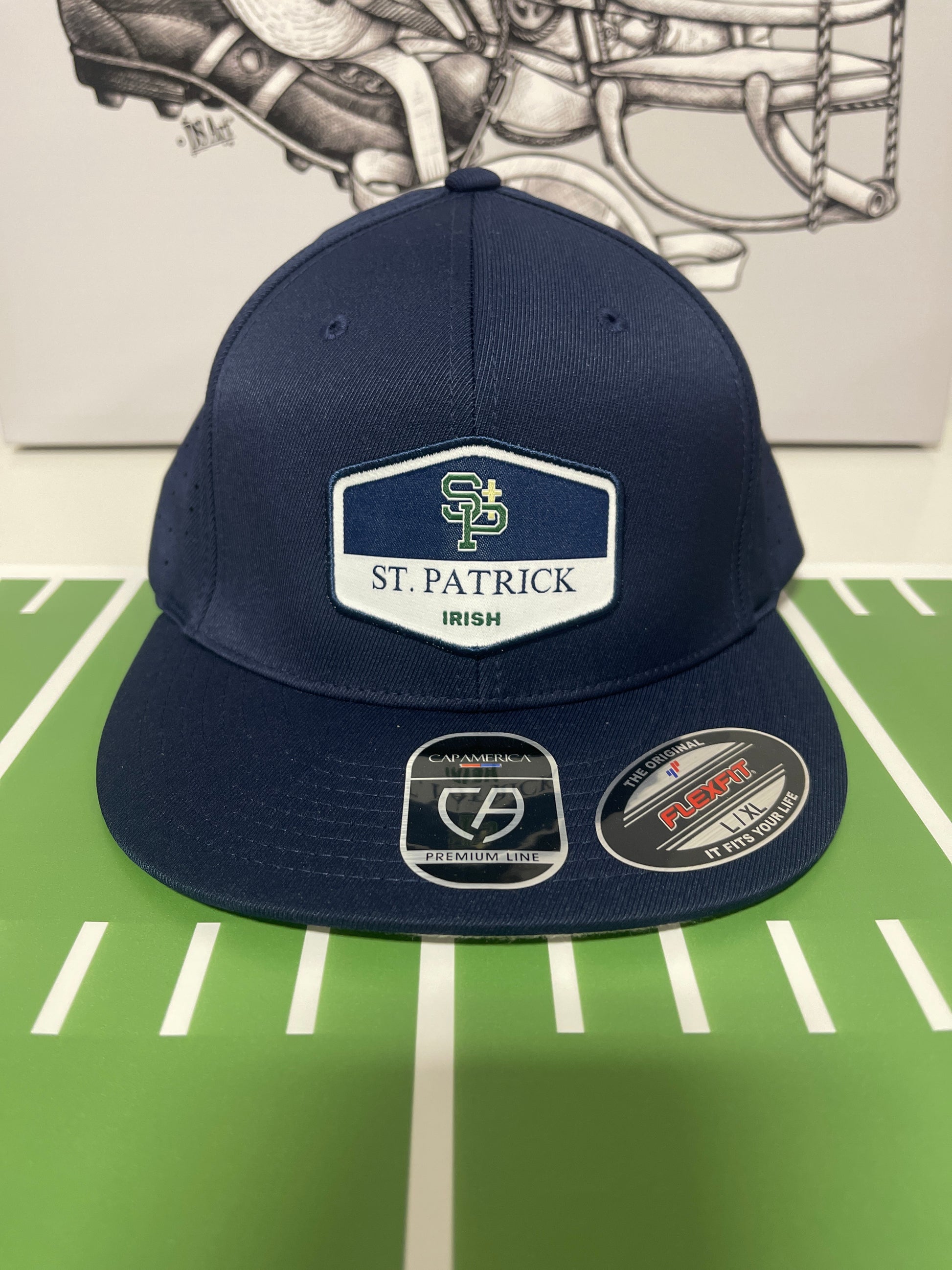The Shield Patch Flex Fit Hat- St. Patrick's