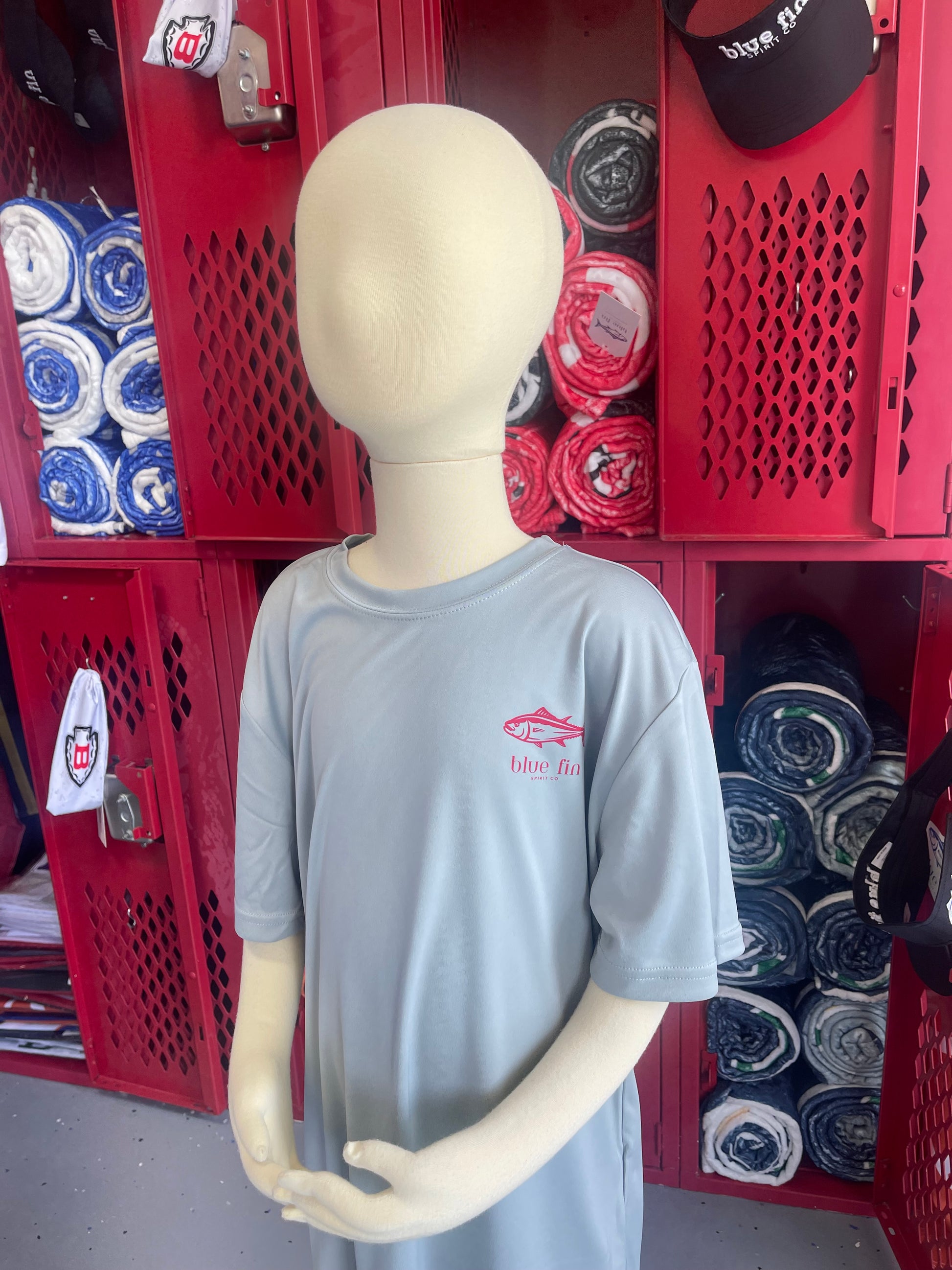 Dapper Dog Blue Fin Spirit Shirt YOUTH (red shades)