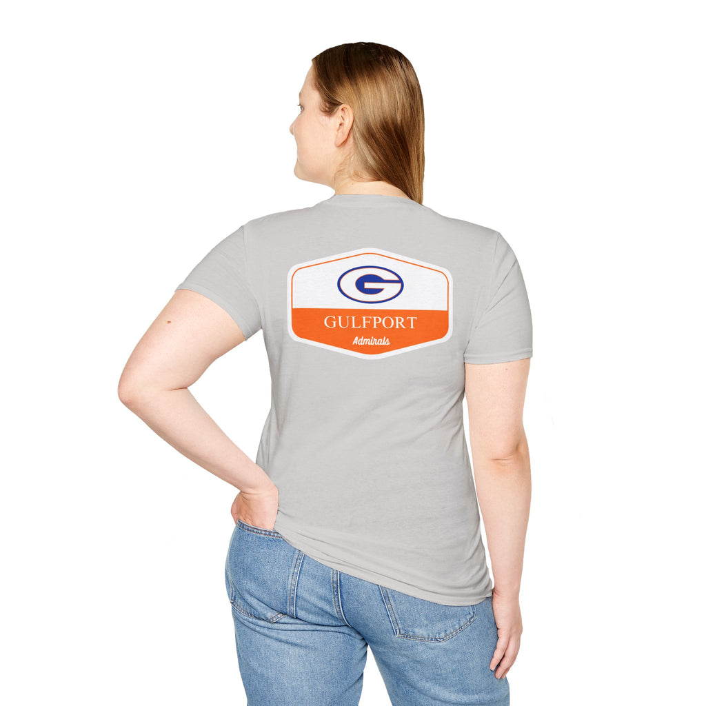 Gulfport Admirals Rounded Shield Unisex T-Shirt