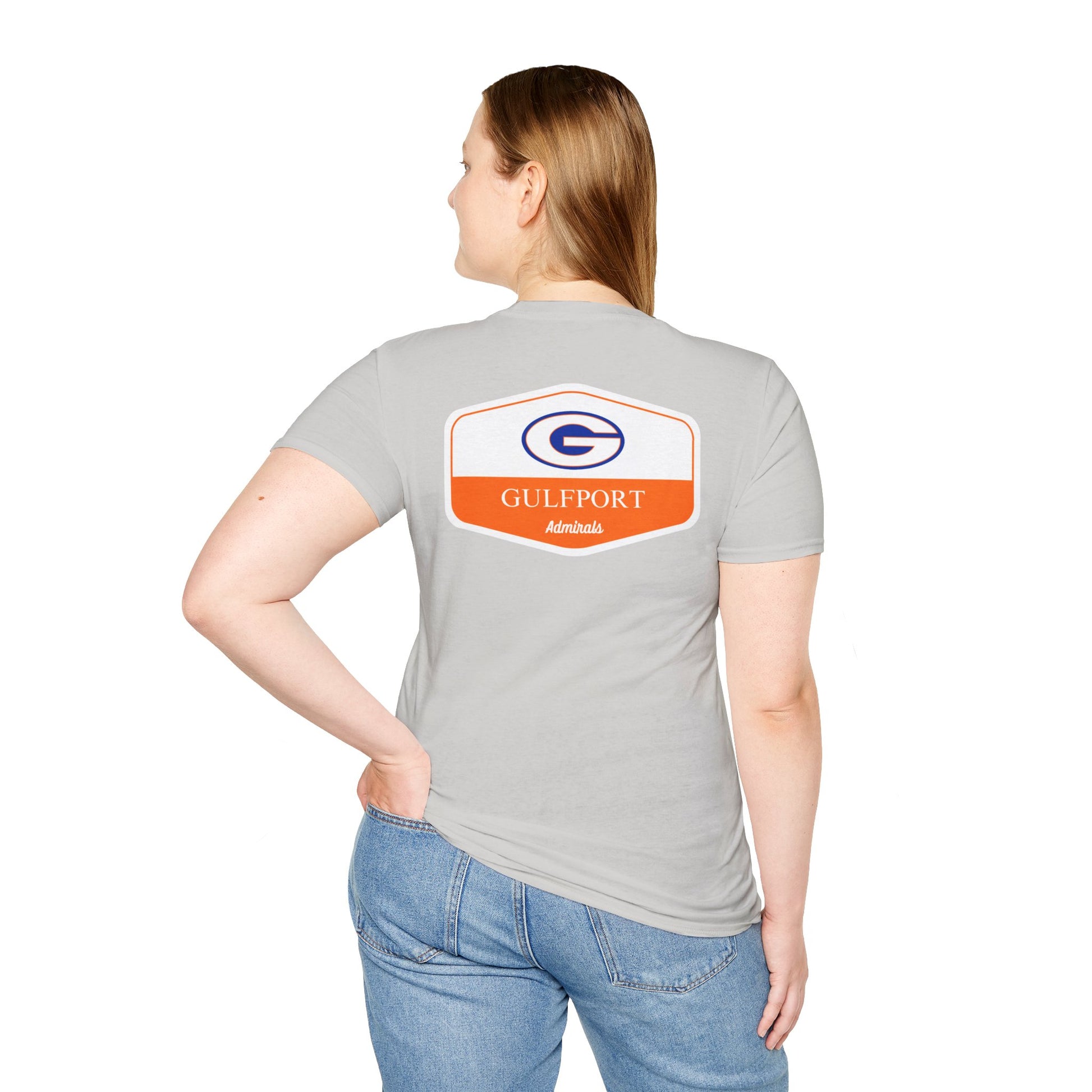 Gulfport Admirals Rounded Shield Unisex T-Shirt