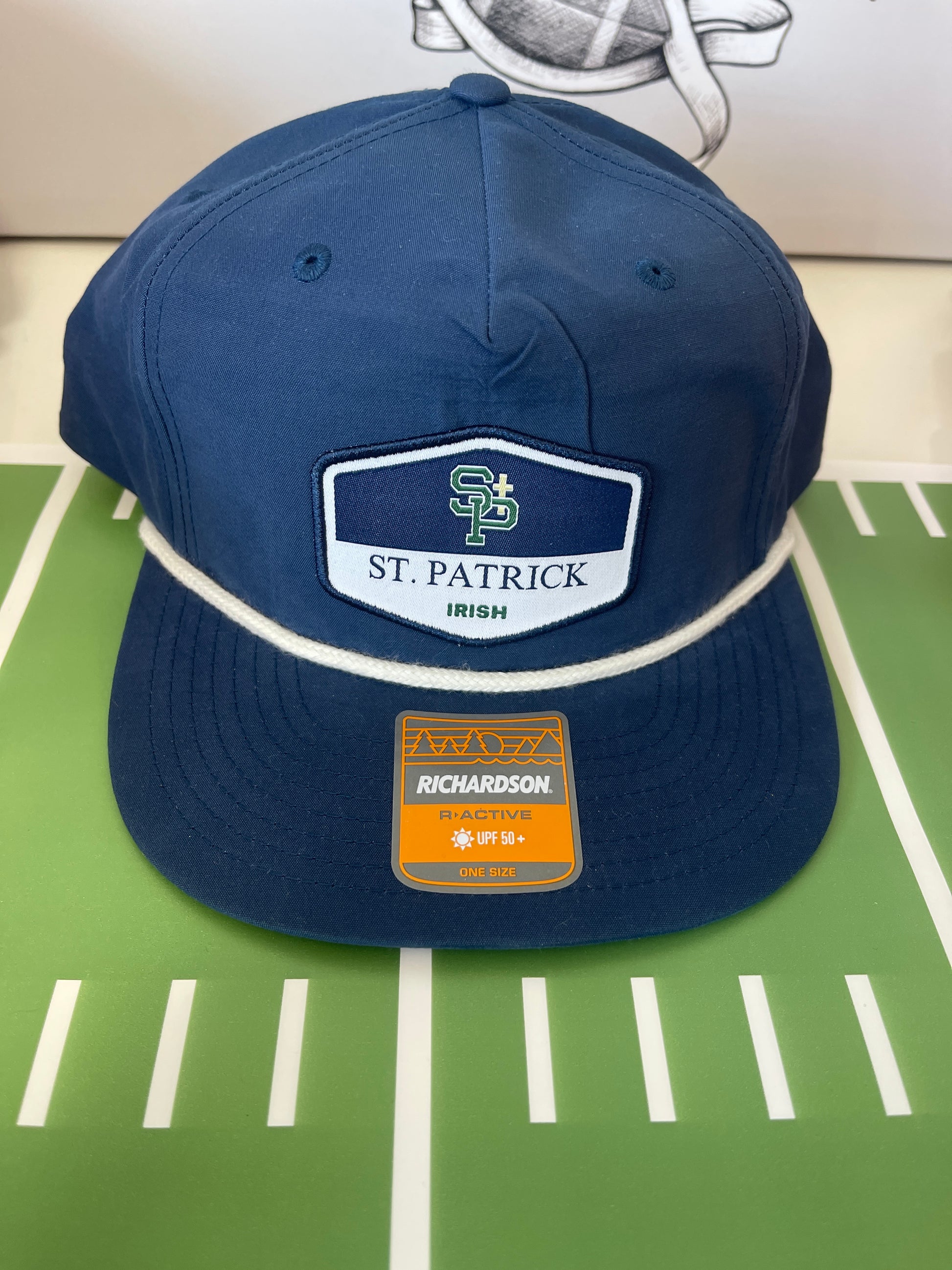 The Shield Patch Navy w/ white Rope Hat- St. Patrick's