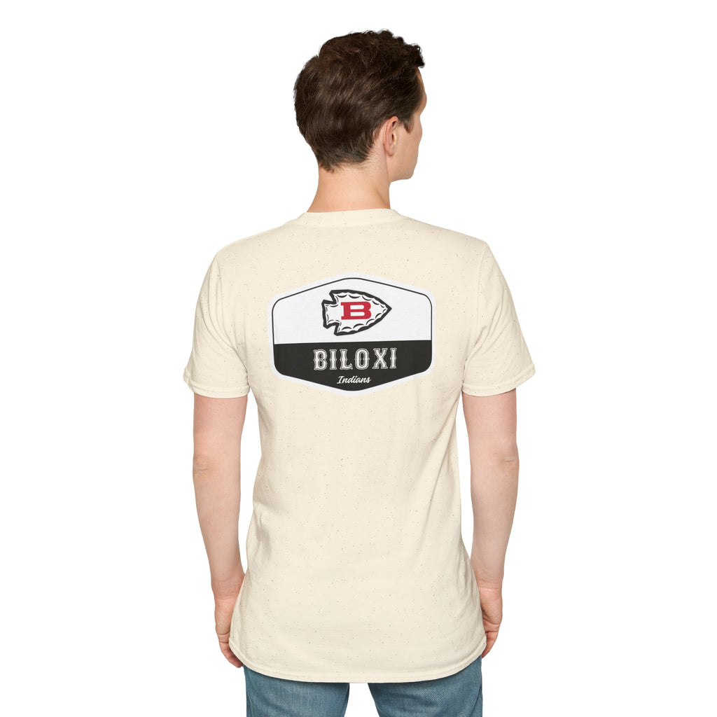 Biloxi Indians Rounded Shield Unisex T-Shirt