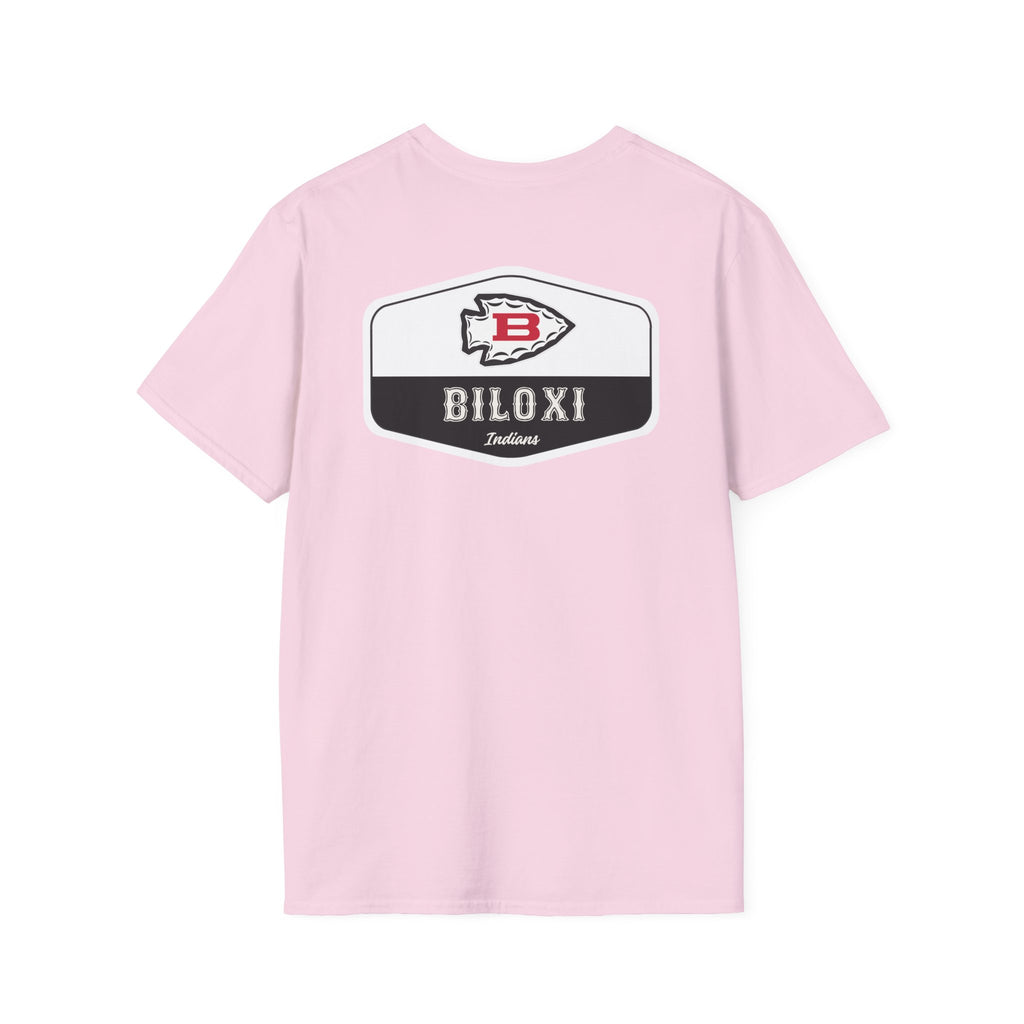 Biloxi Indians Rounded Shield Unisex T-Shirt