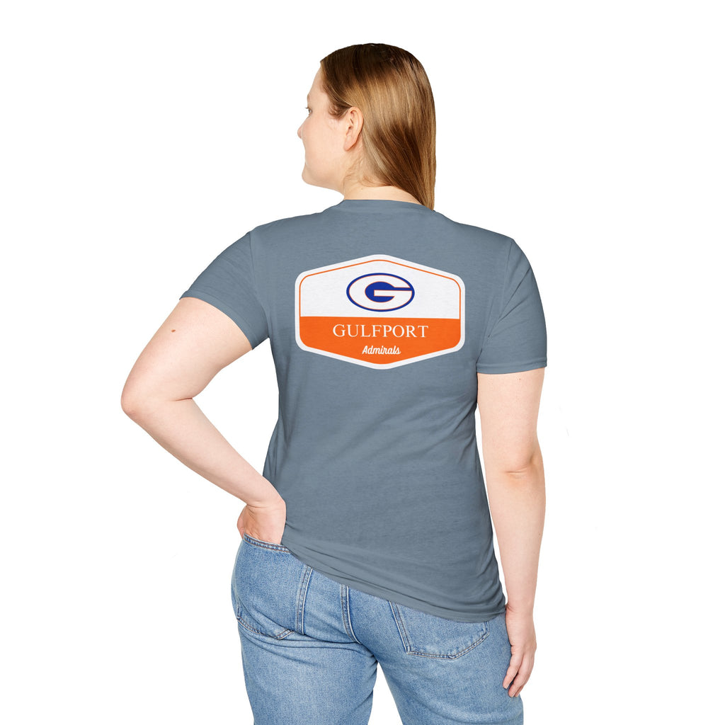 Gulfport Admirals Rounded Shield Unisex T-Shirt