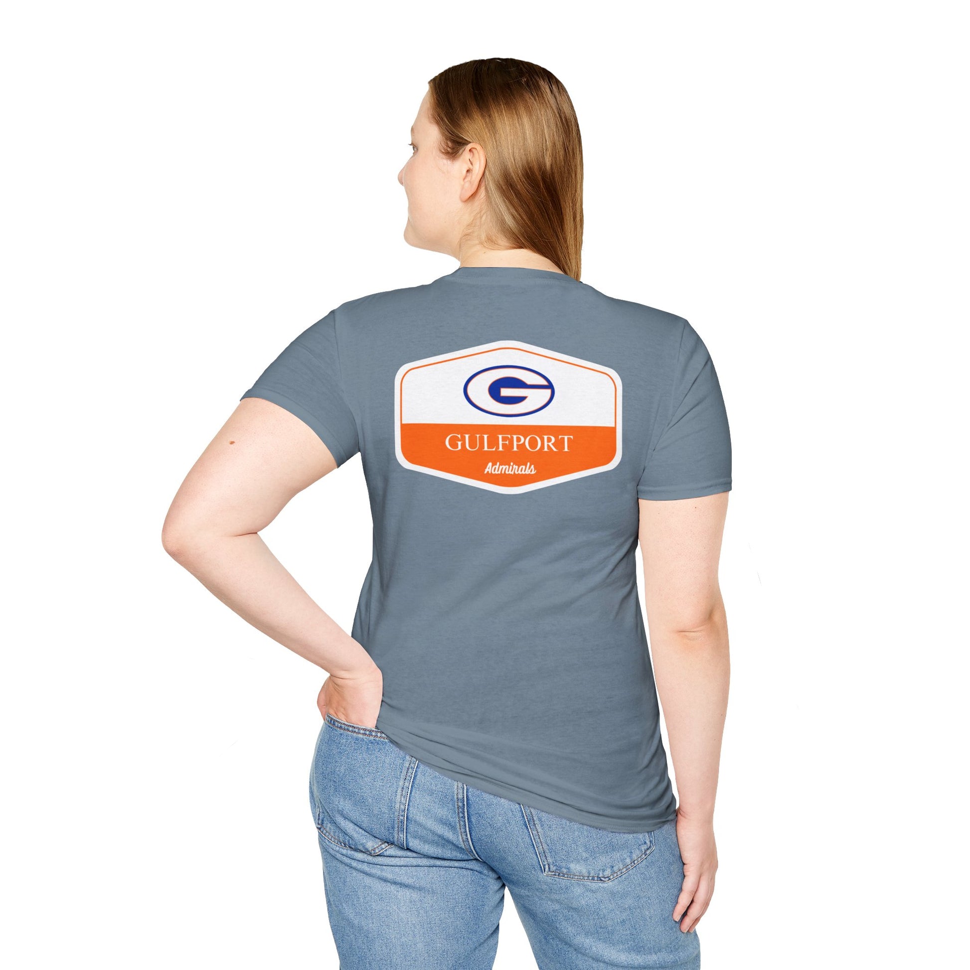 Gulfport Admirals Rounded Shield Unisex T-Shirt