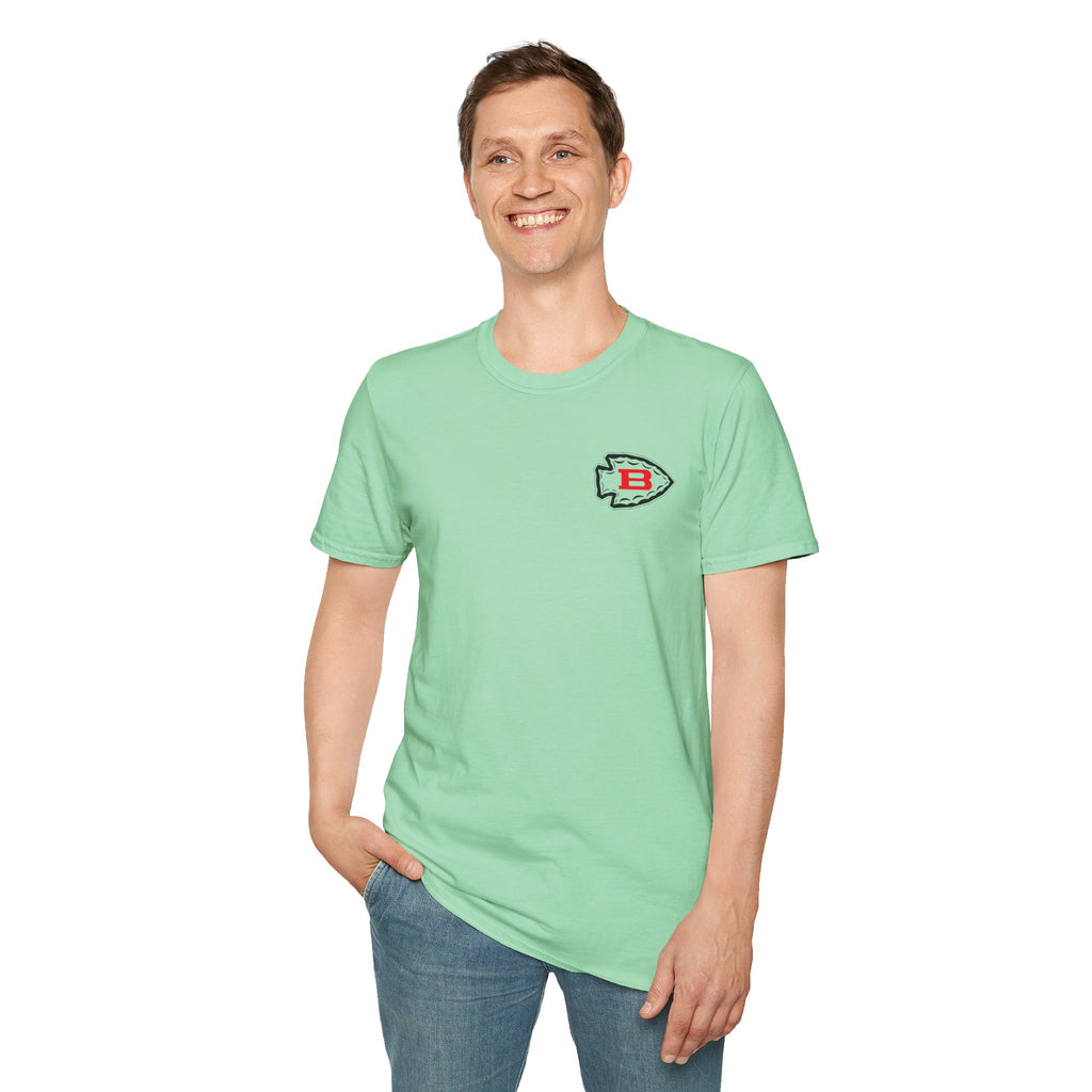 Biloxi Indians Rounded Shield Unisex T-Shirt