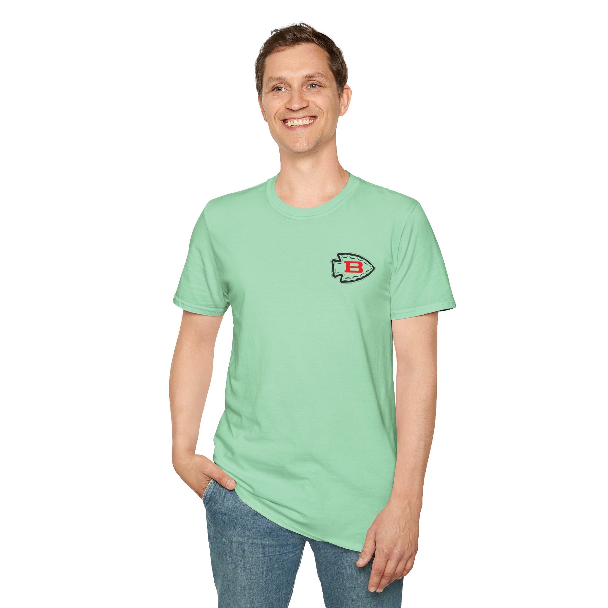 Biloxi Indians Rounded Shield Unisex T-Shirt