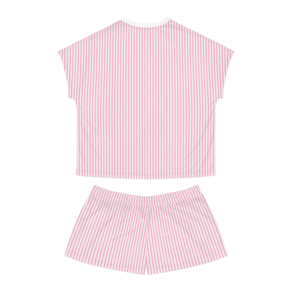 Stripe Women's Short Pajama Set (AOP)