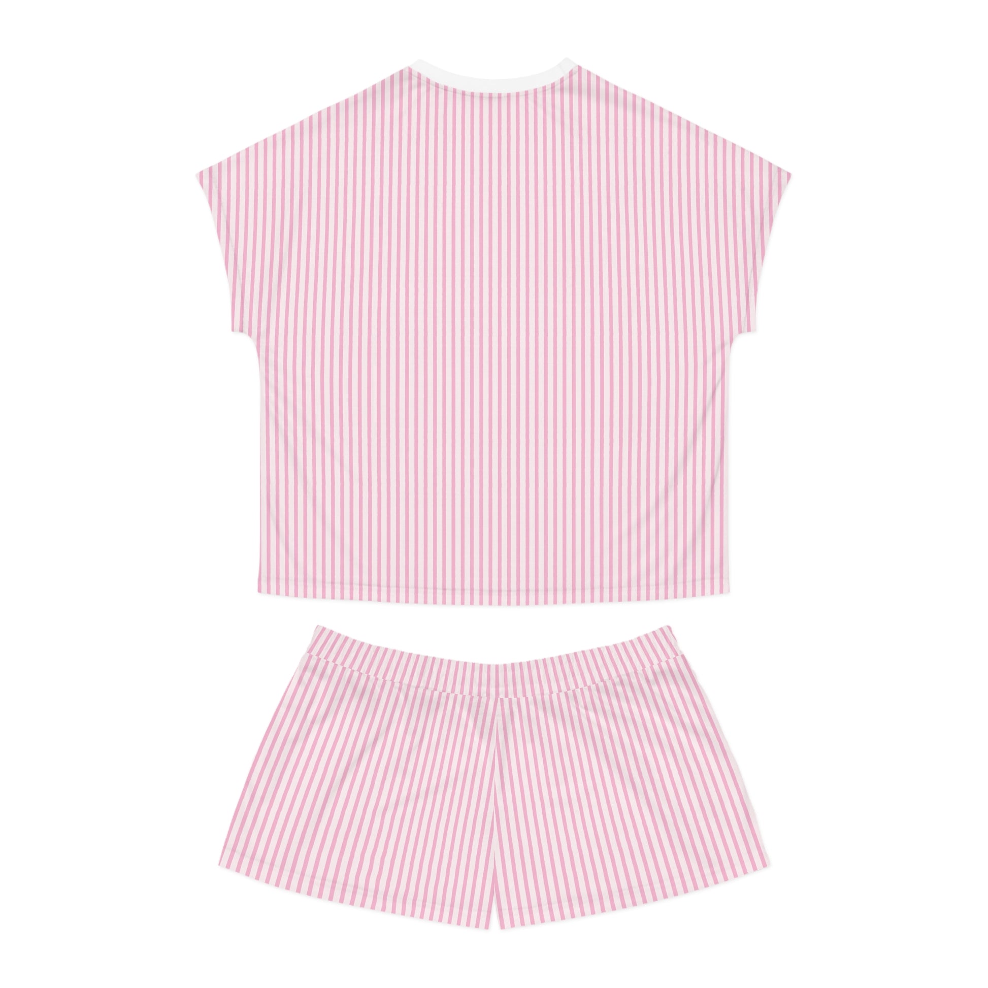 Stripe Women's Short Pajama Set (AOP)