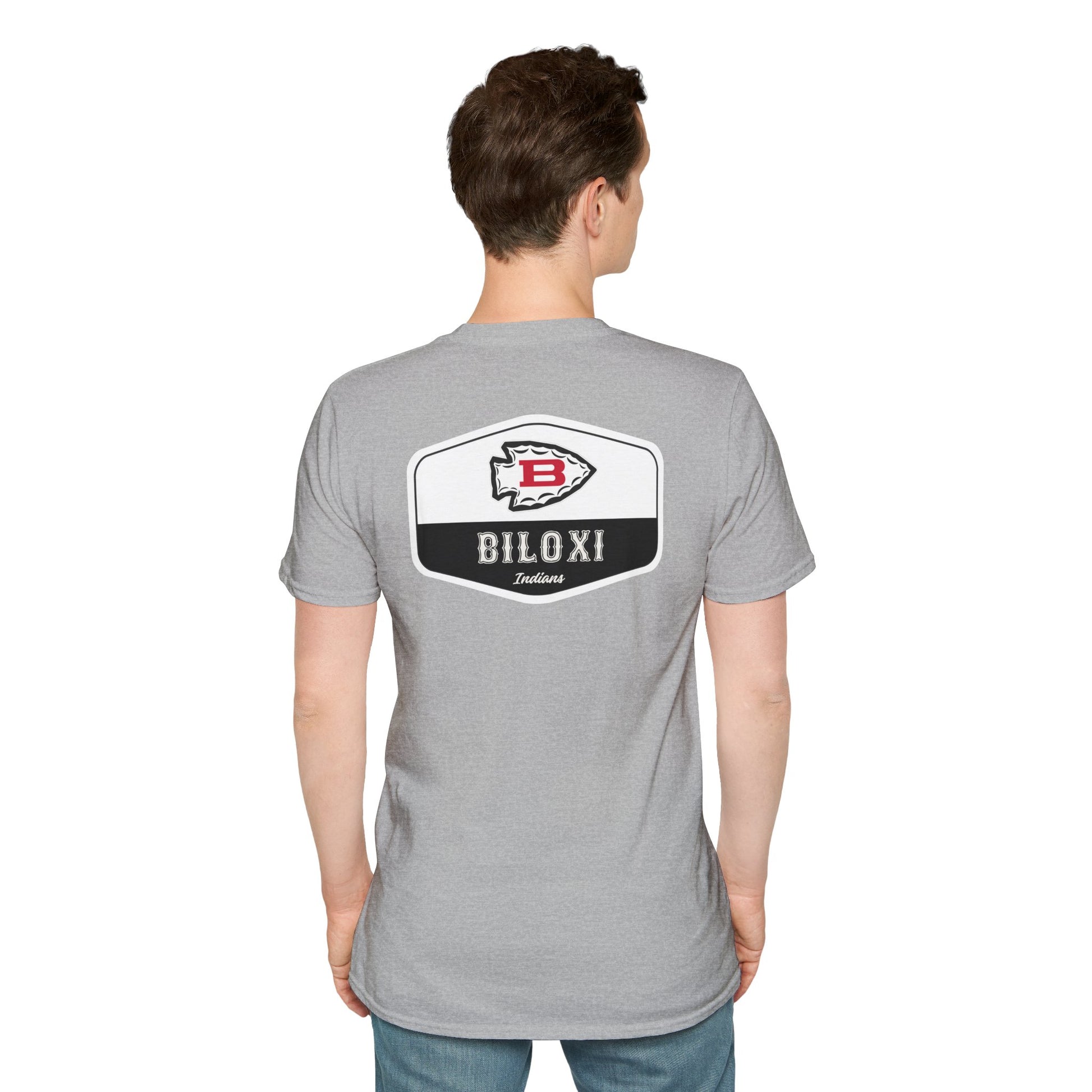 Biloxi Indians Rounded Shield Unisex T-Shirt