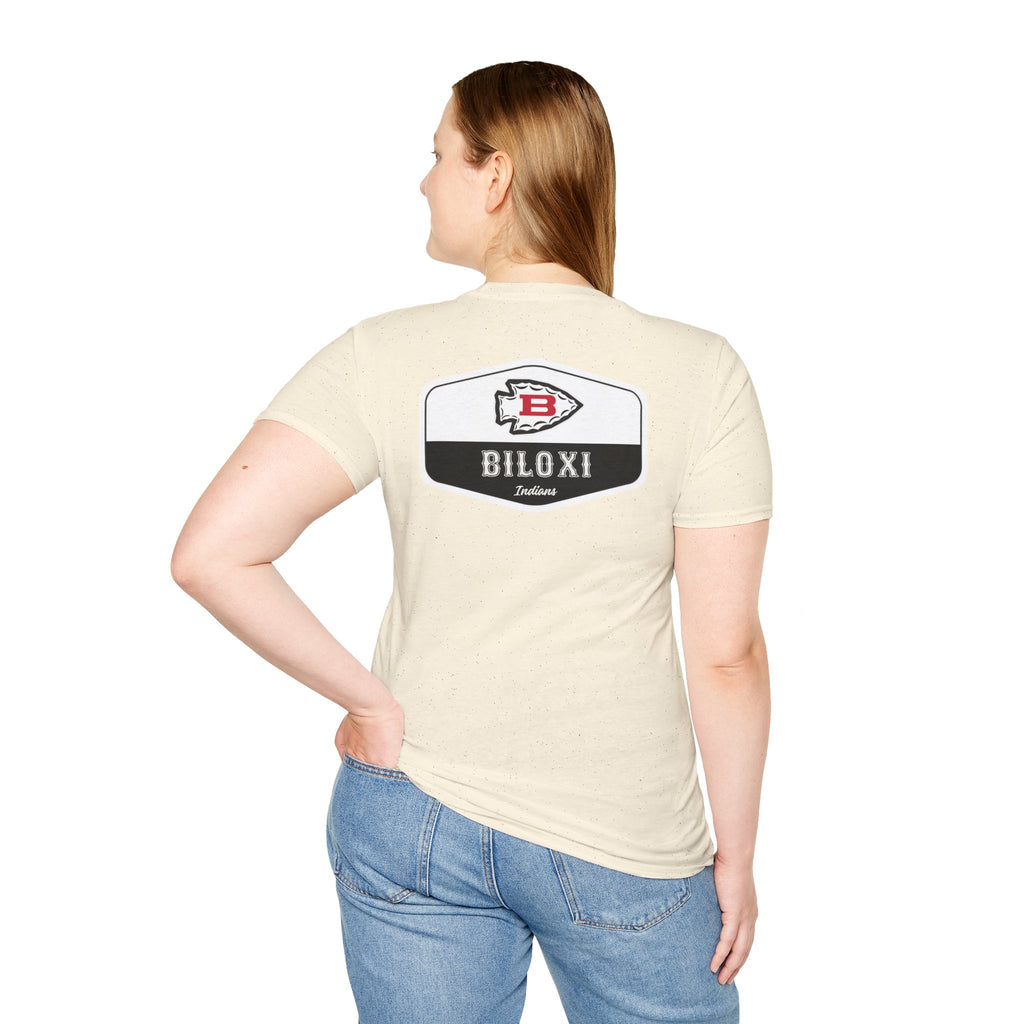 Biloxi Indians Rounded Shield Unisex T-Shirt