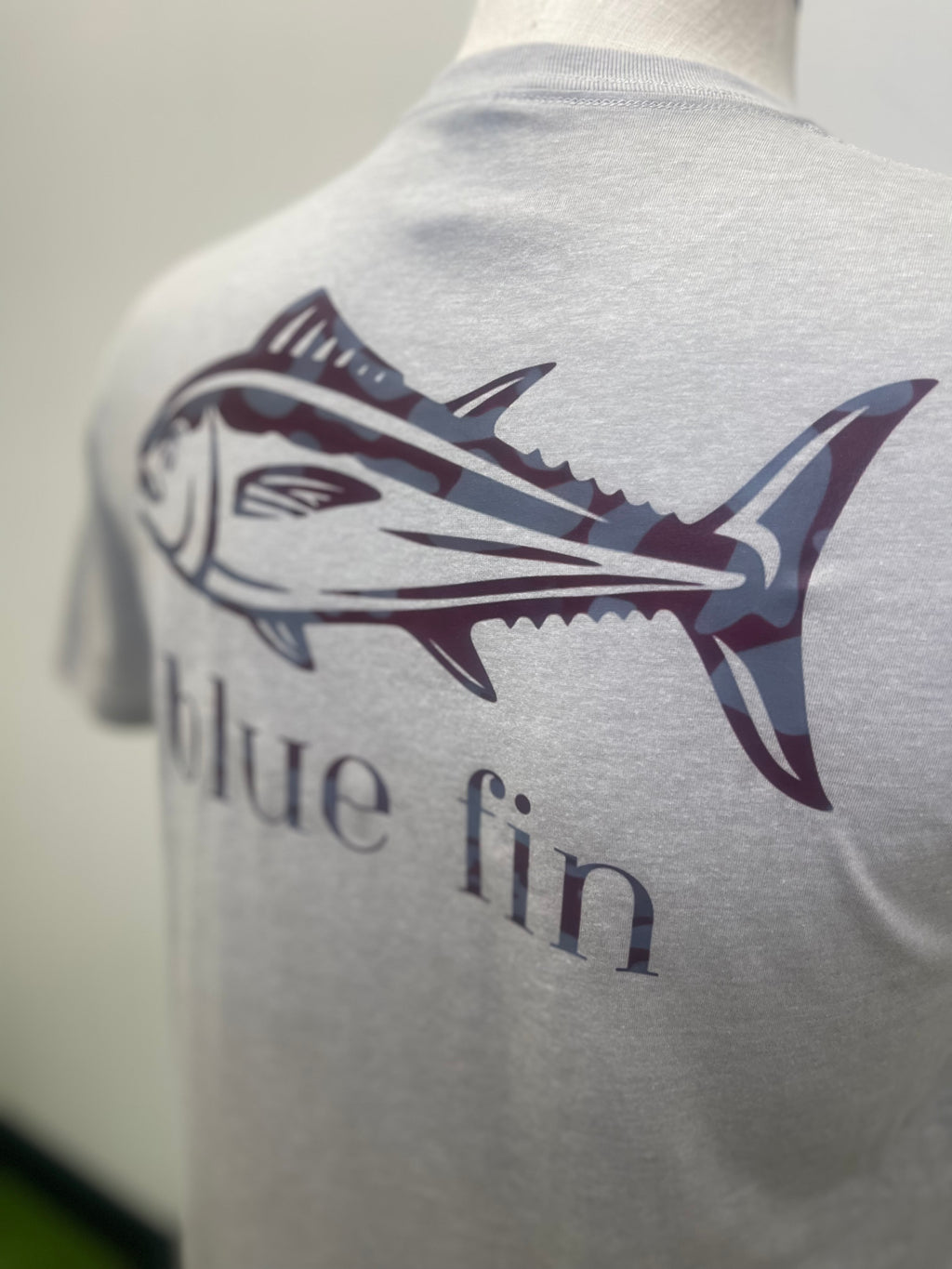 Blue Fin Maroon Mayhem Camo Tee
