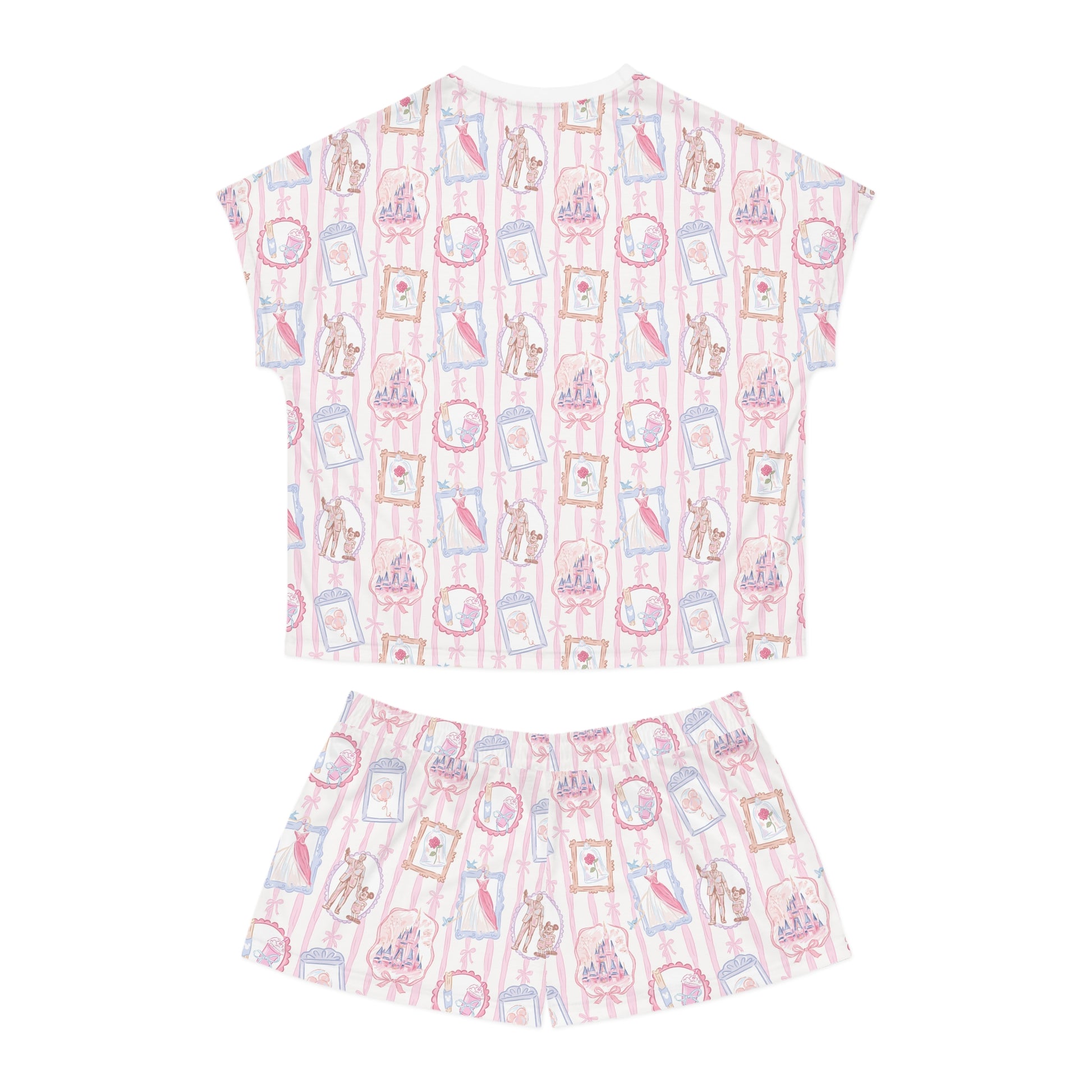 Castles and Cruises Women's Short Pajama Set (AOP)