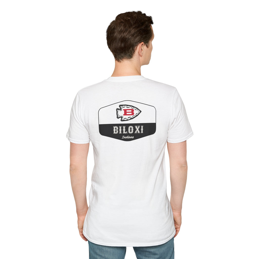 Biloxi Indians Rounded Shield Unisex T-Shirt