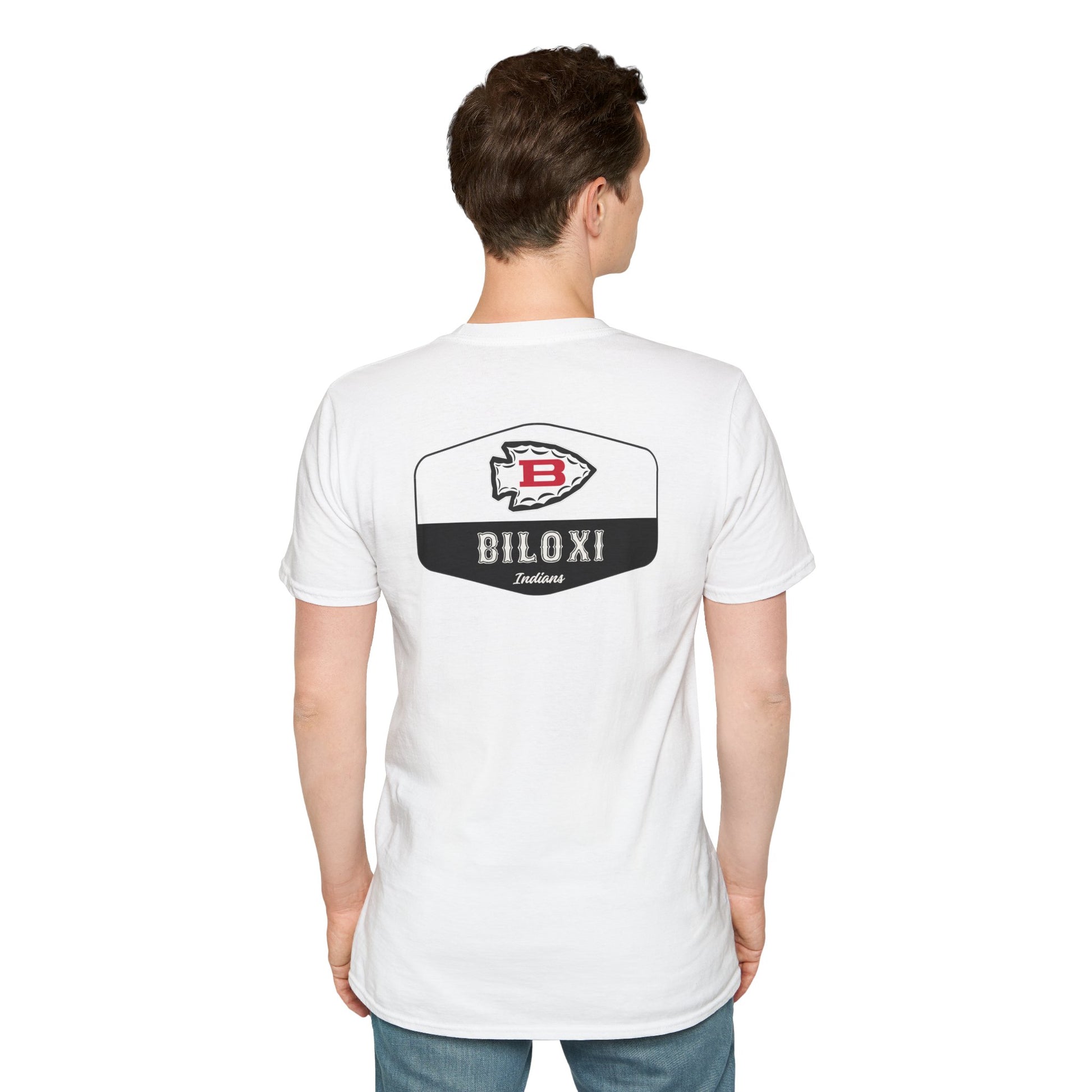 Biloxi Indians Rounded Shield Unisex T-Shirt