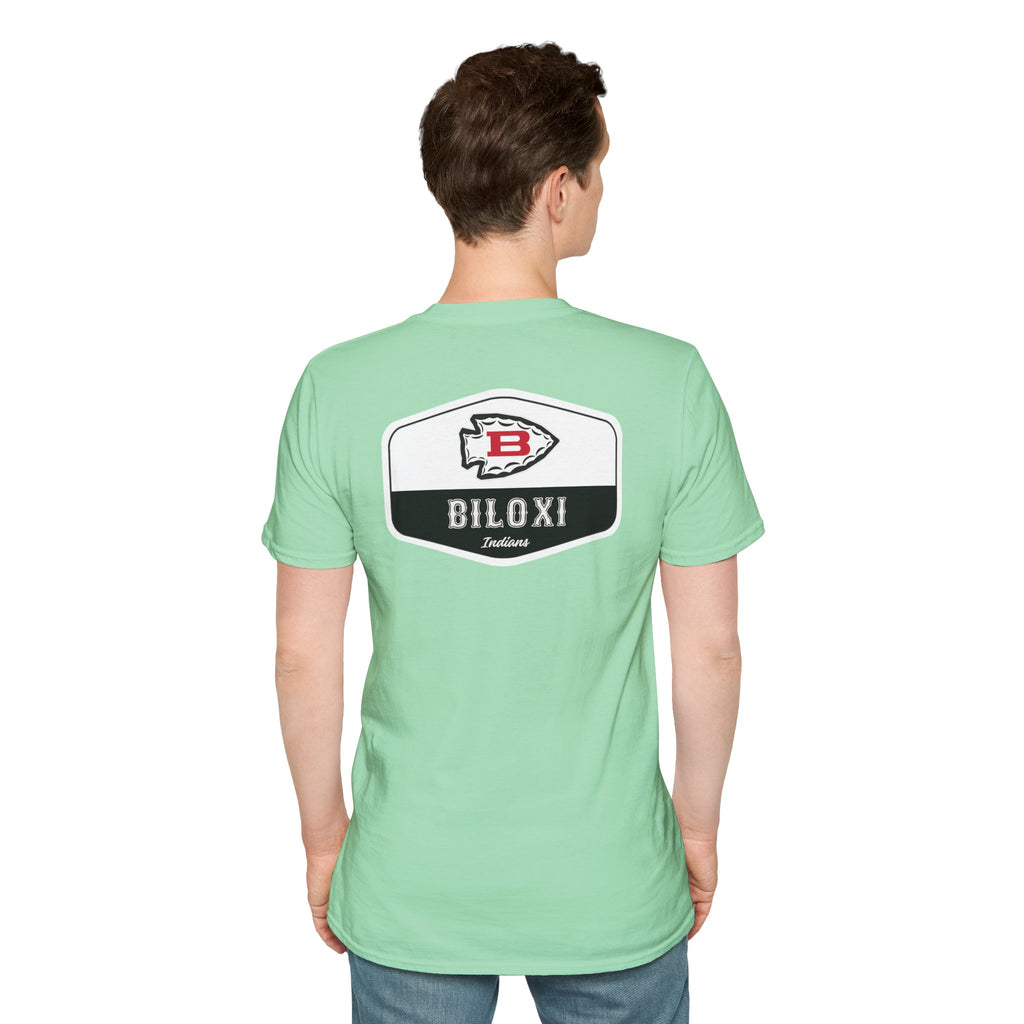 Biloxi Indians Rounded Shield Unisex T-Shirt