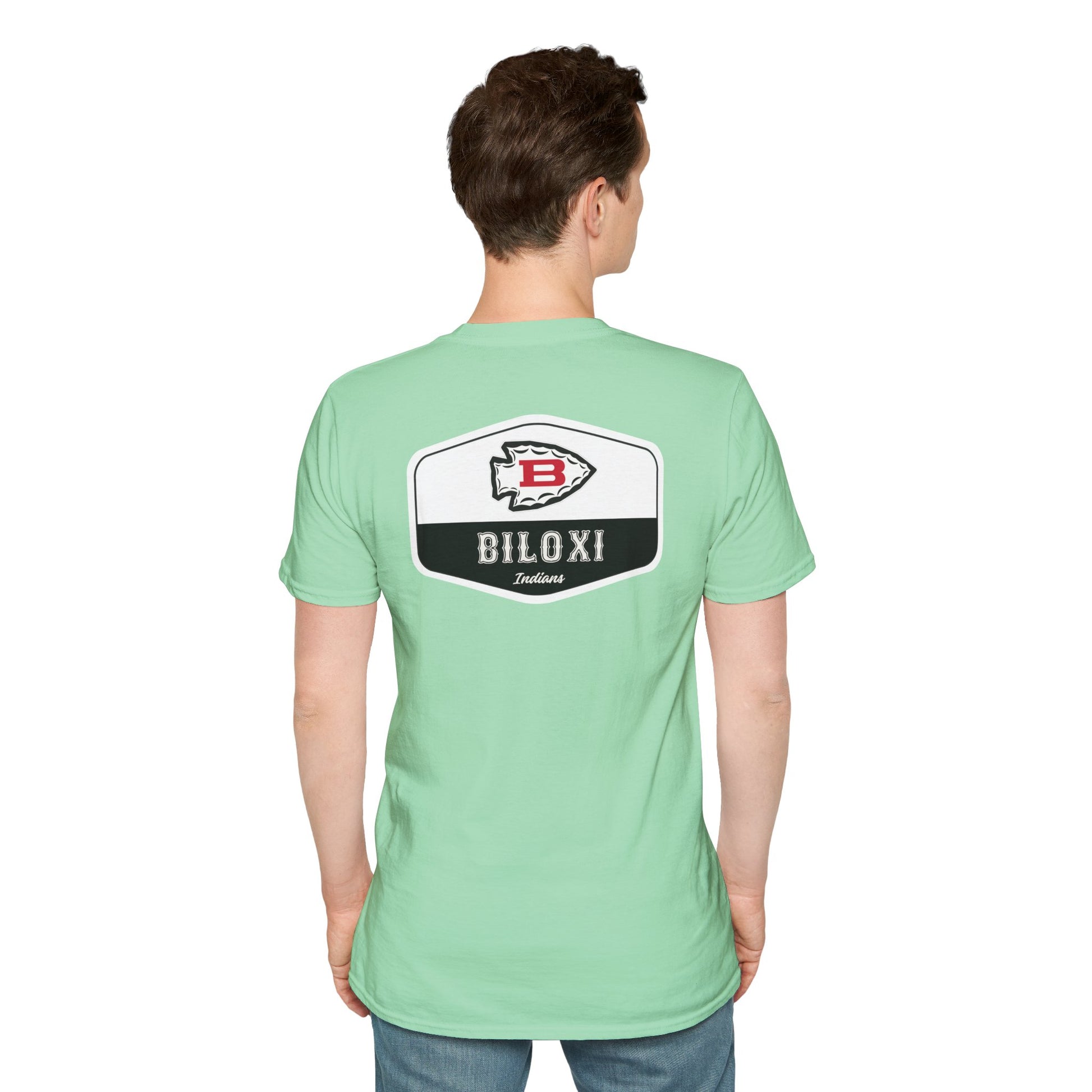 Biloxi Indians Rounded Shield Unisex T-Shirt