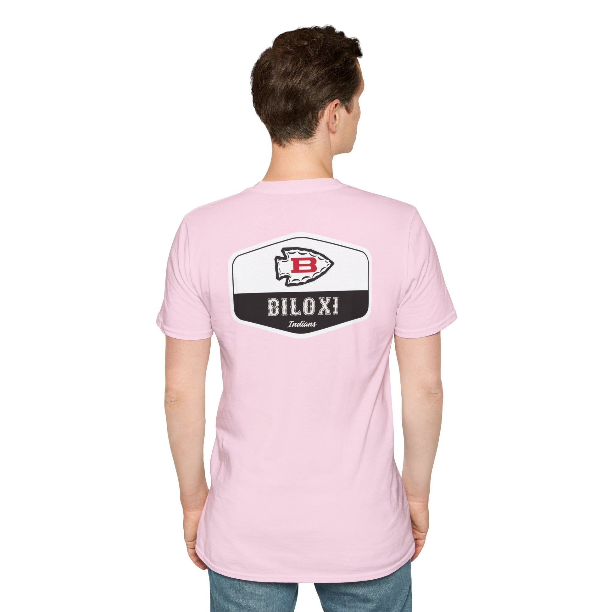 Biloxi Indians Rounded Shield Unisex T-Shirt