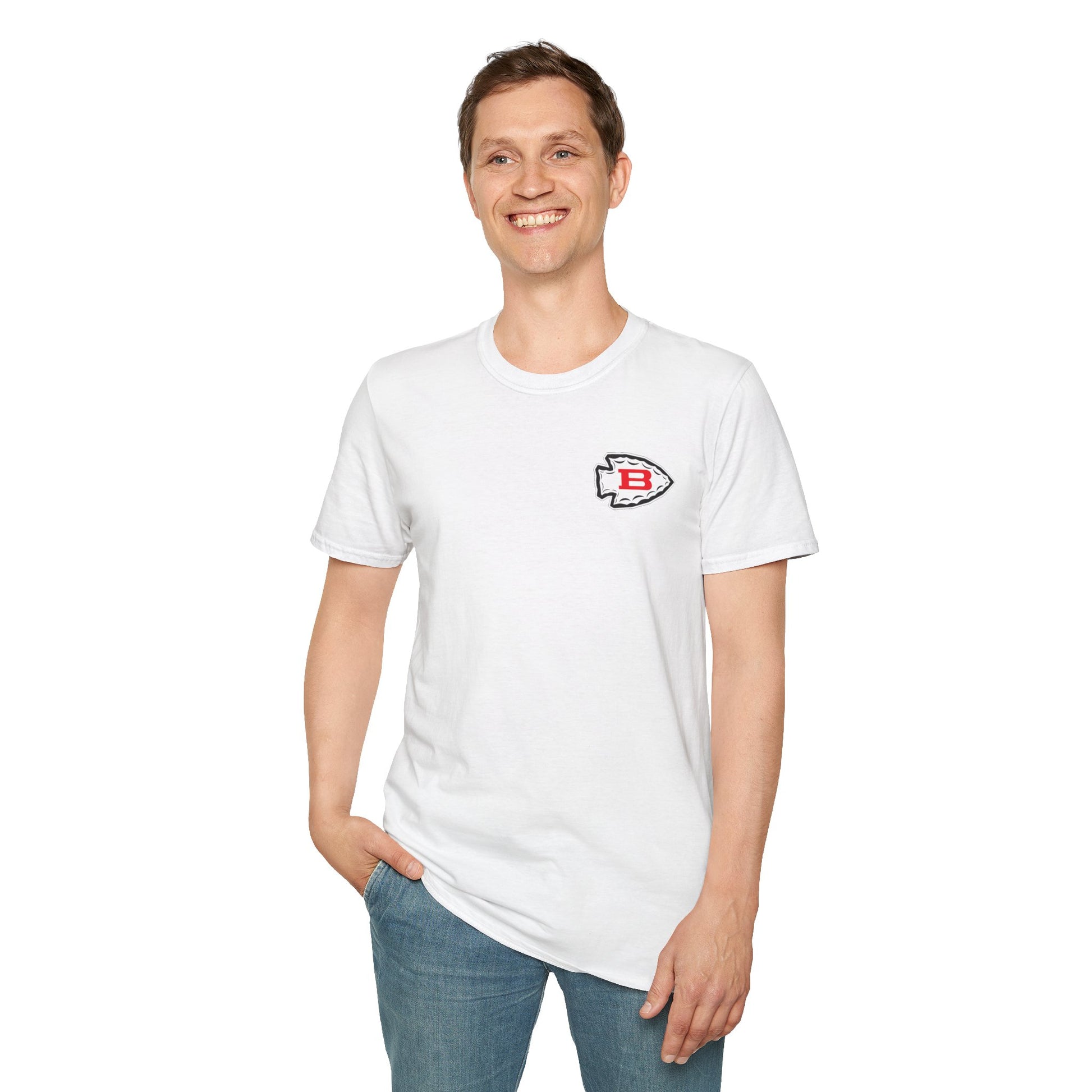 Biloxi Indians Rounded Shield Unisex T-Shirt