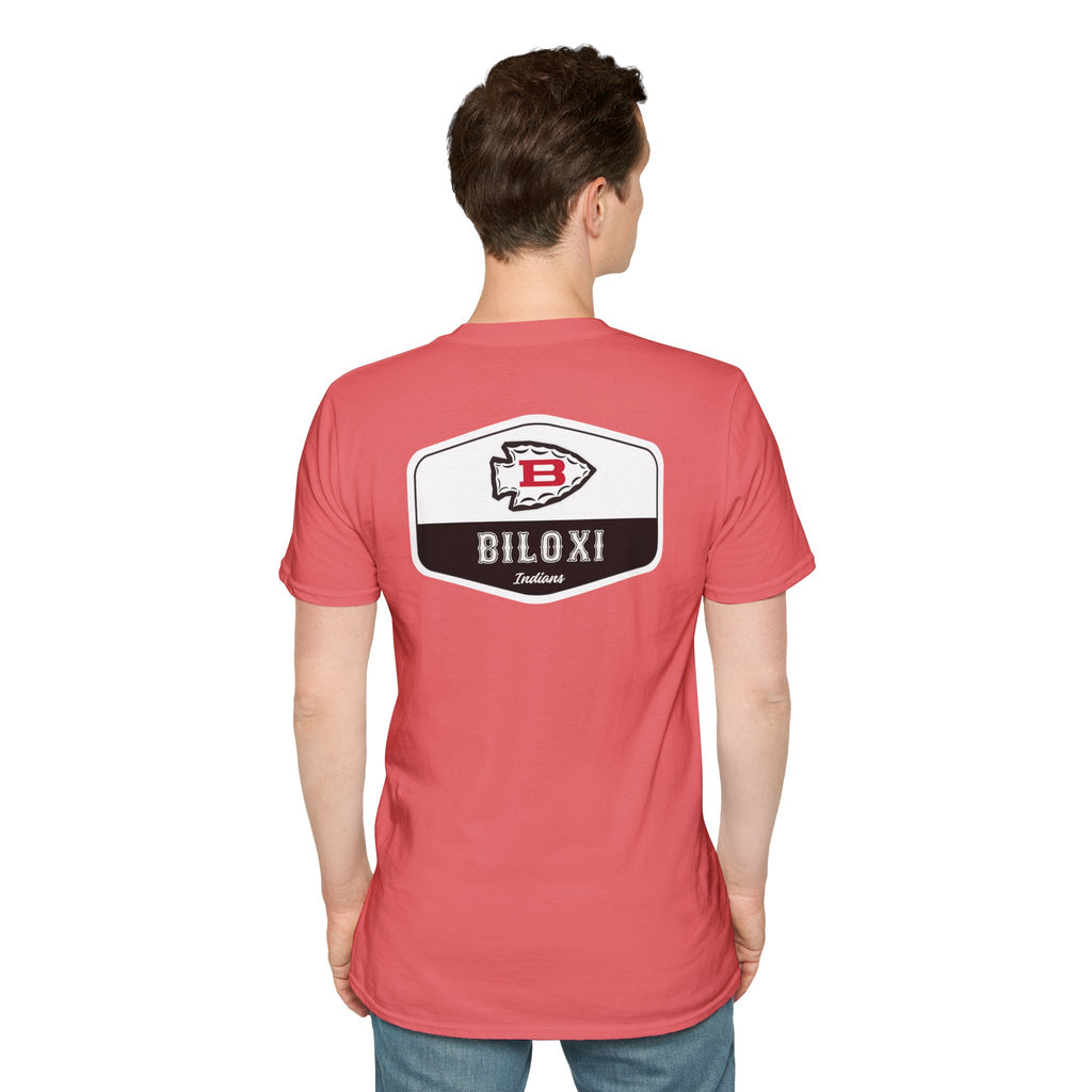 Biloxi Indians Rounded Shield Unisex T-Shirt