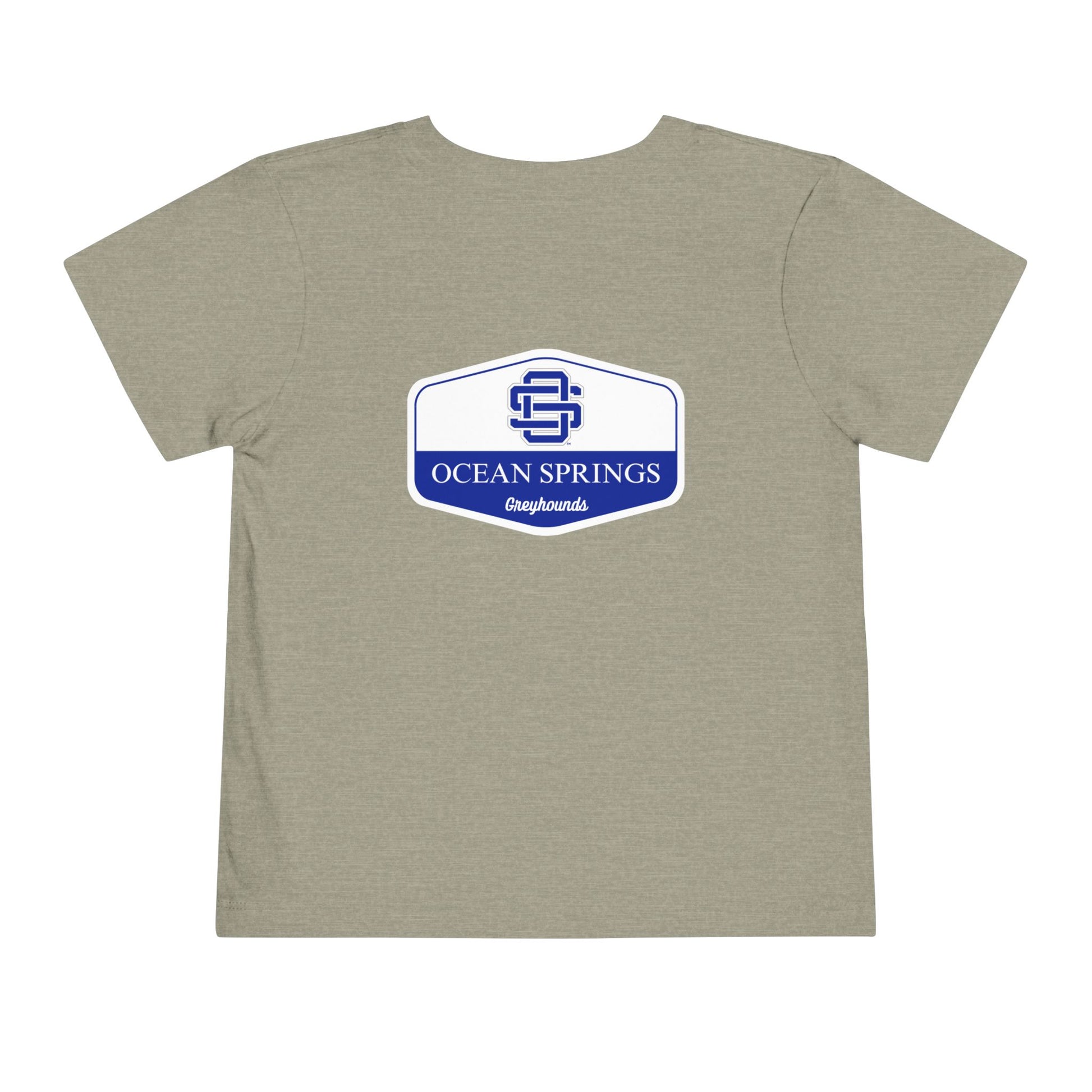 Ocean Springs Greyhound Rounded Shield Toddler Tee