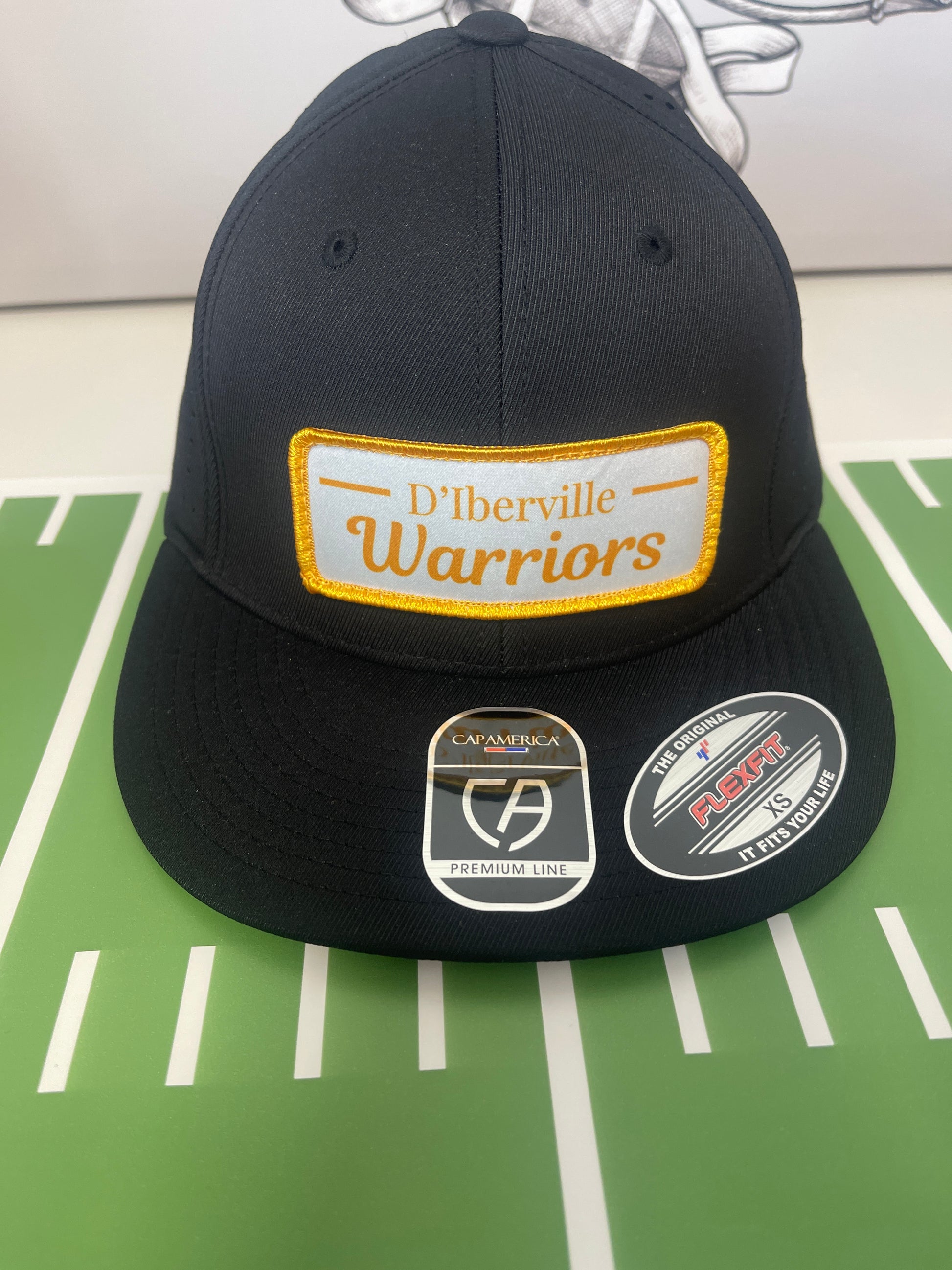 Square Patch Flex Fit Hat- D'Iberville