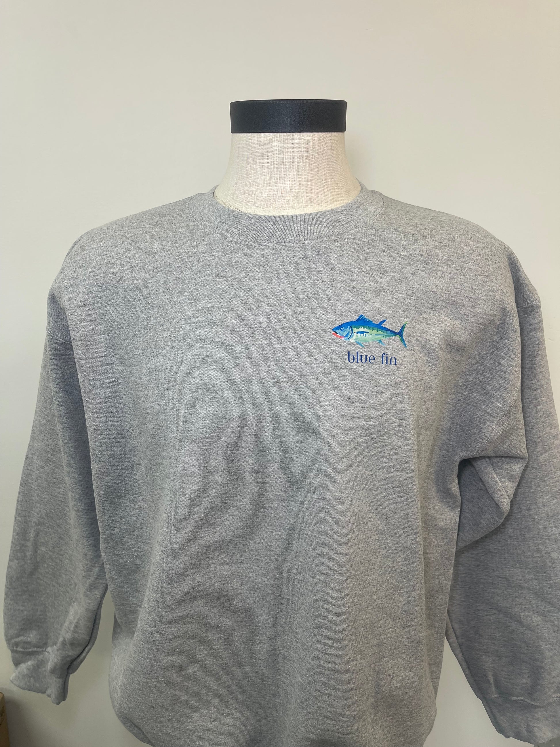 Blue Fin Watercolor Logo Crewneck Sweatshirt